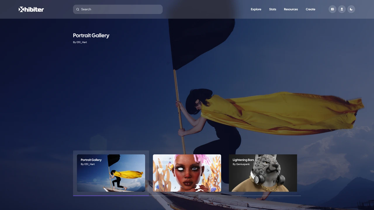 Xhibiter - Web3 Crypto NFT Marketplace Figma Template