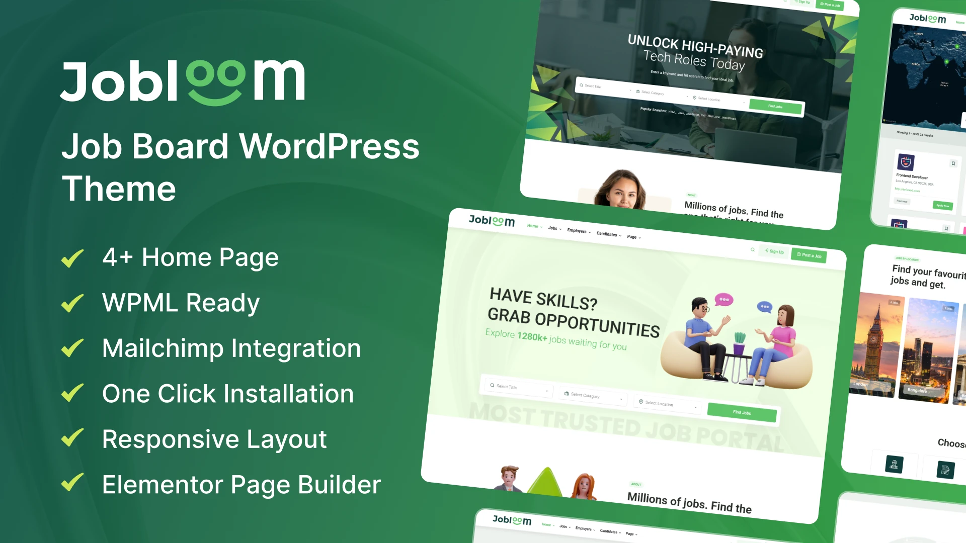 Jobloom - Job Board WordPress Theme