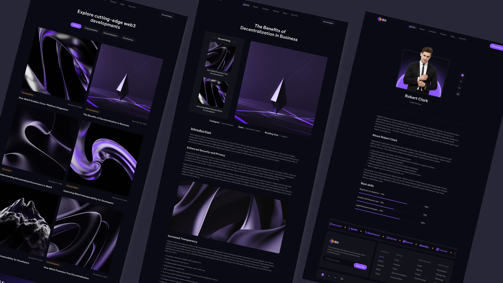 5CBit - Web3 Crypto Framer Website Template
