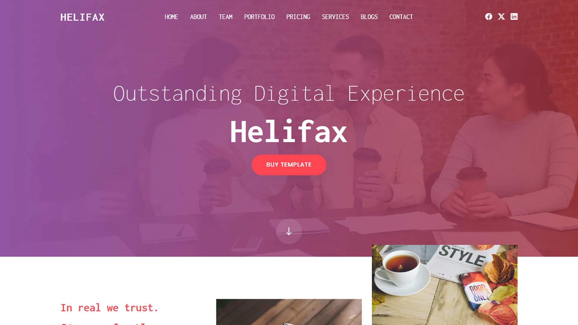 Helifax - Multipurpose Web Agency Portfolio HTML Template