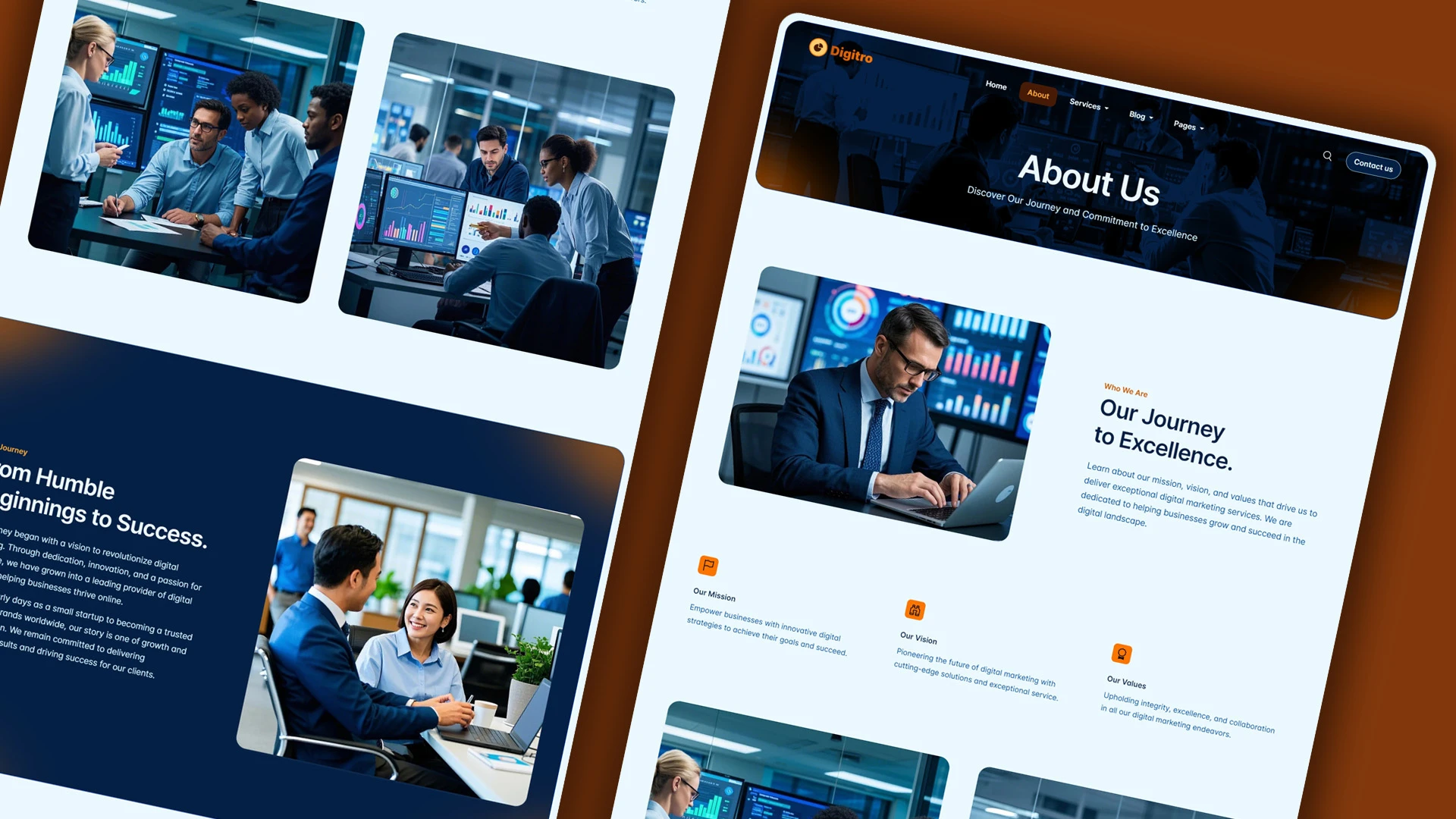 Digitro - Cutting-Edge Digital Marketing Agency HTML Website Template