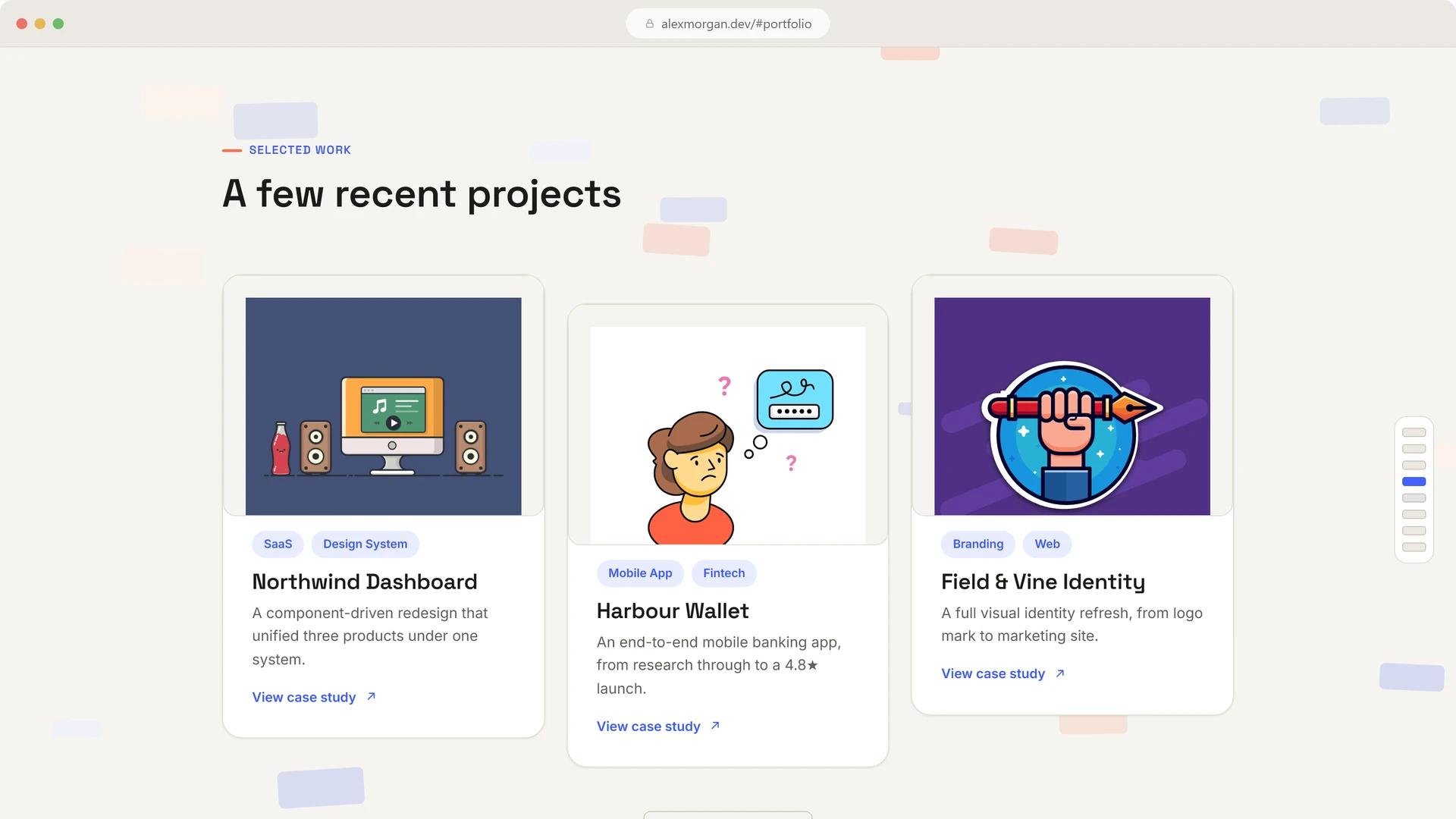 Jenga CV - Scroll-Animated HTML Resume Template