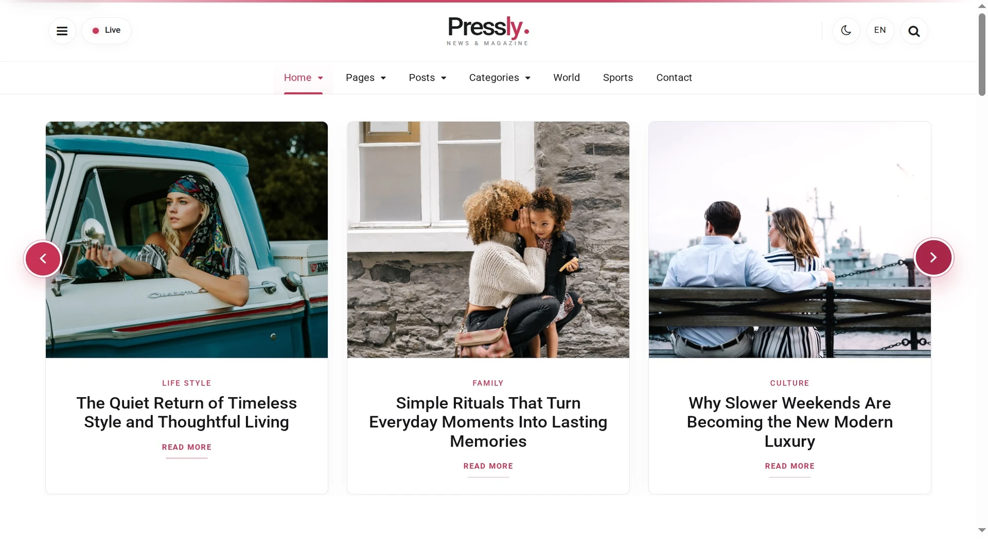 Pressly - News & Magazine Template + RTL