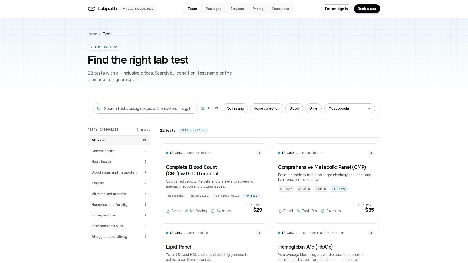 Labpath - Diagnostic Lab & Patient Portal Next.js Template (Screenshot 3 of 12)