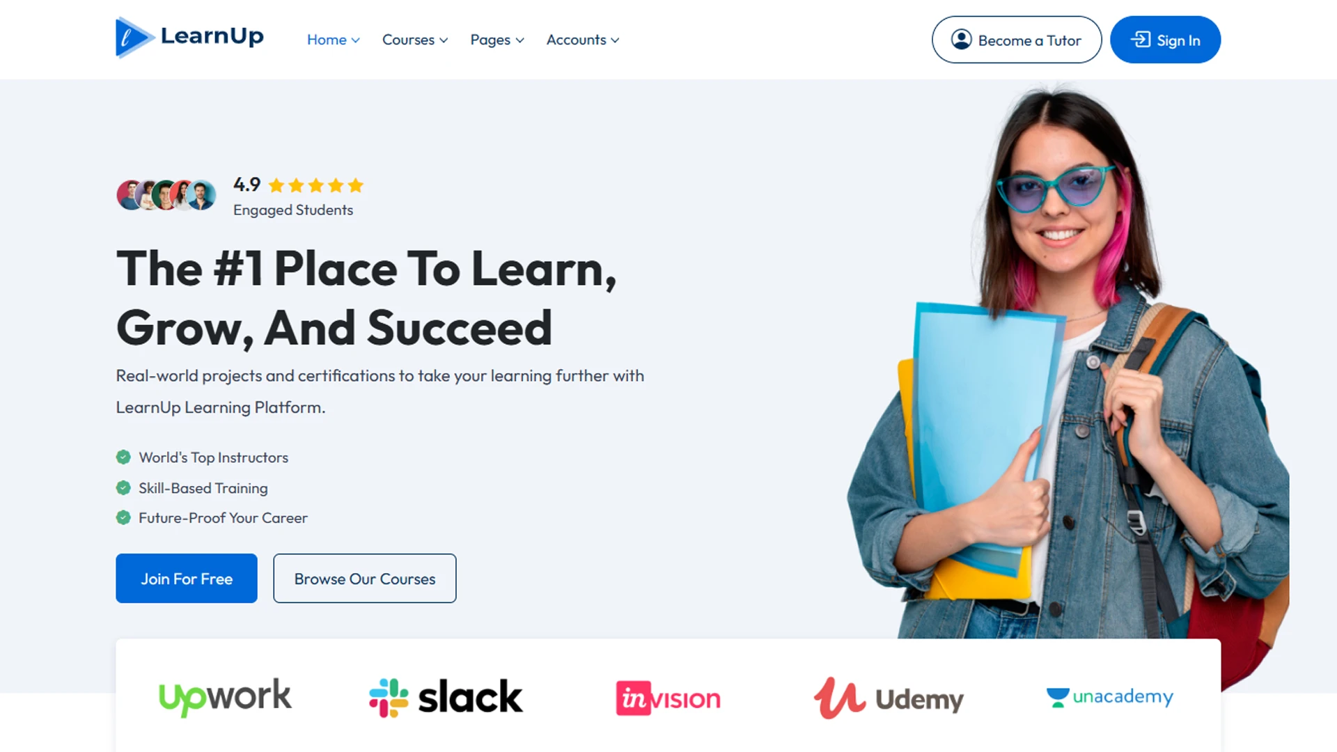 LearnUp - PHP Online Courses & Education LMS Template
