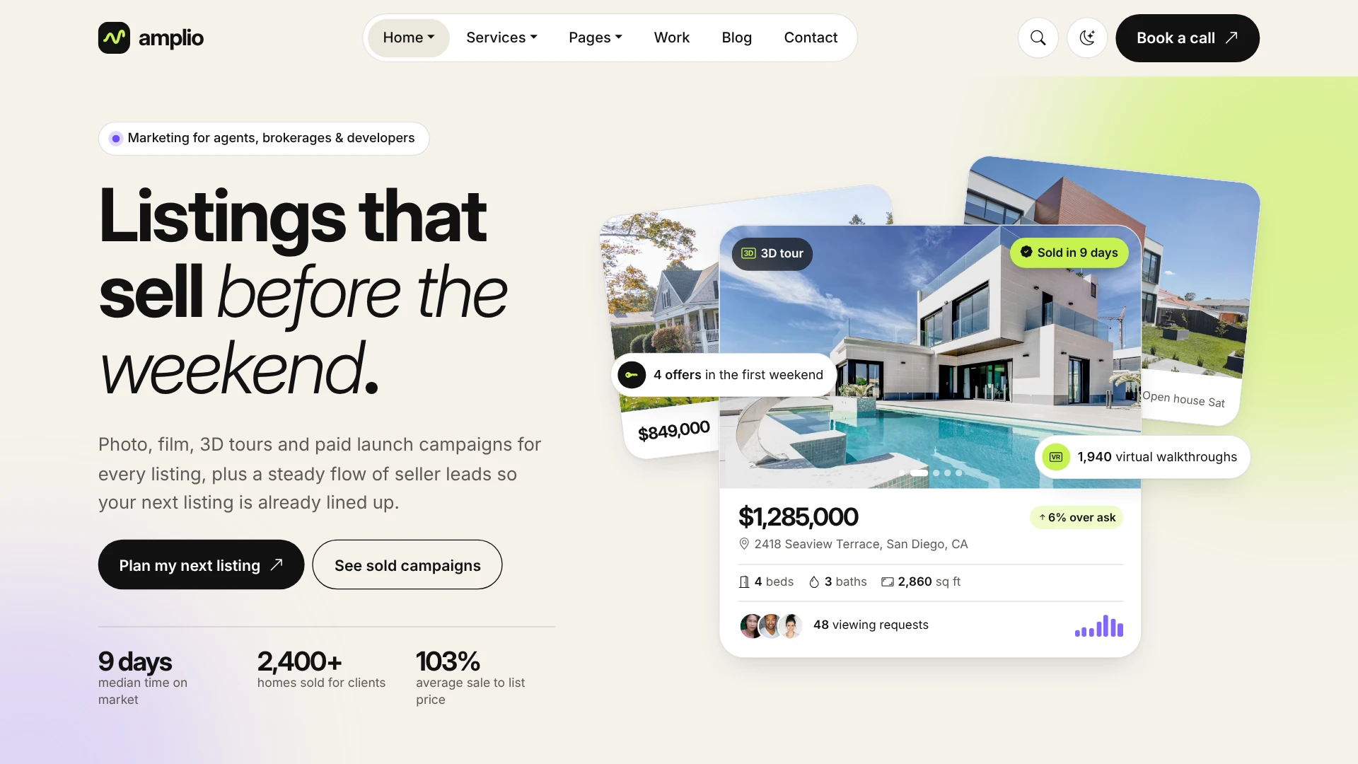 Amplio - Digital Marketing Agency HTML Template