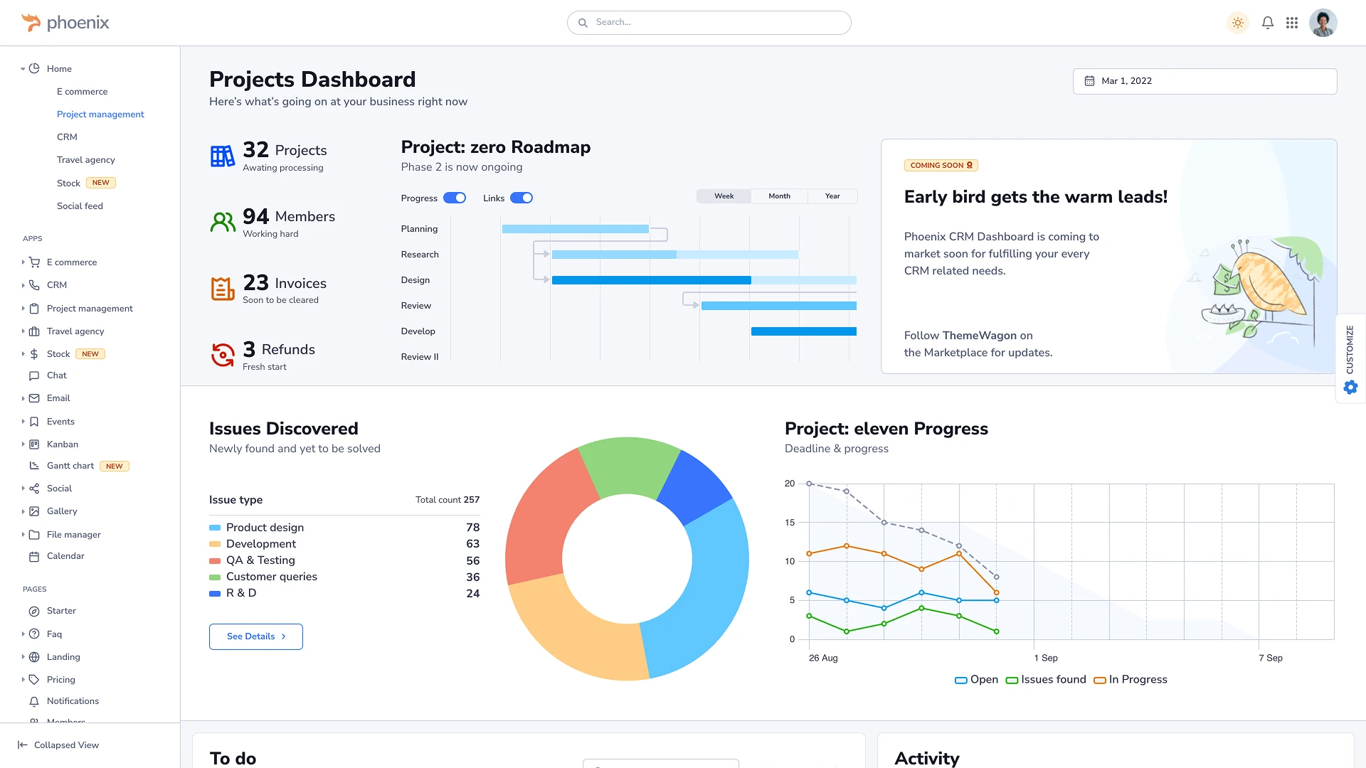 Phoenix - React Bootstrap 5 Admin and Dashboard Template