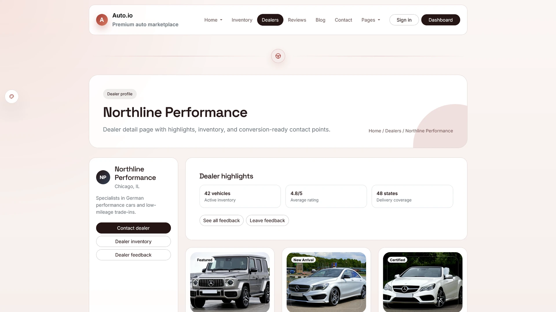 AutoIO - Cars Listings & Directory Template