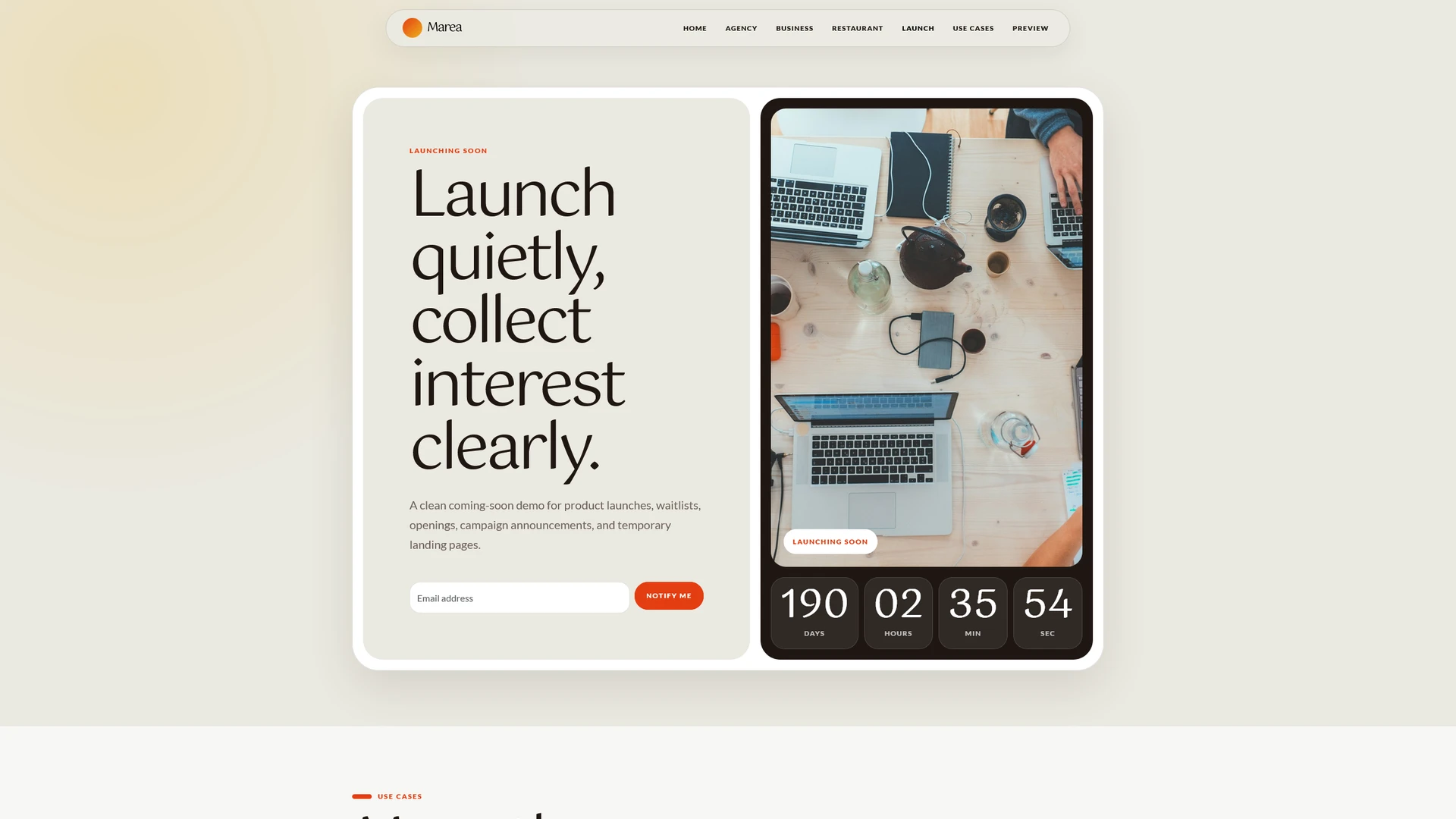 Marea - Bootstrap HTML Template