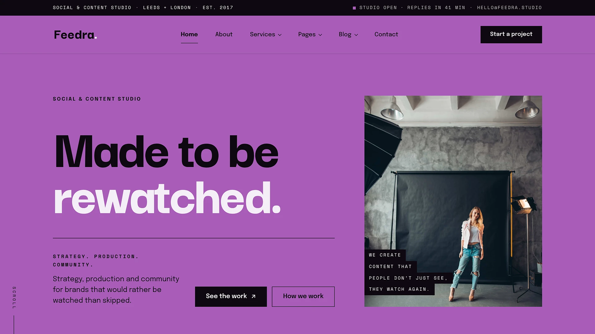 Feedra - Social Media & Content Agency HTML Template