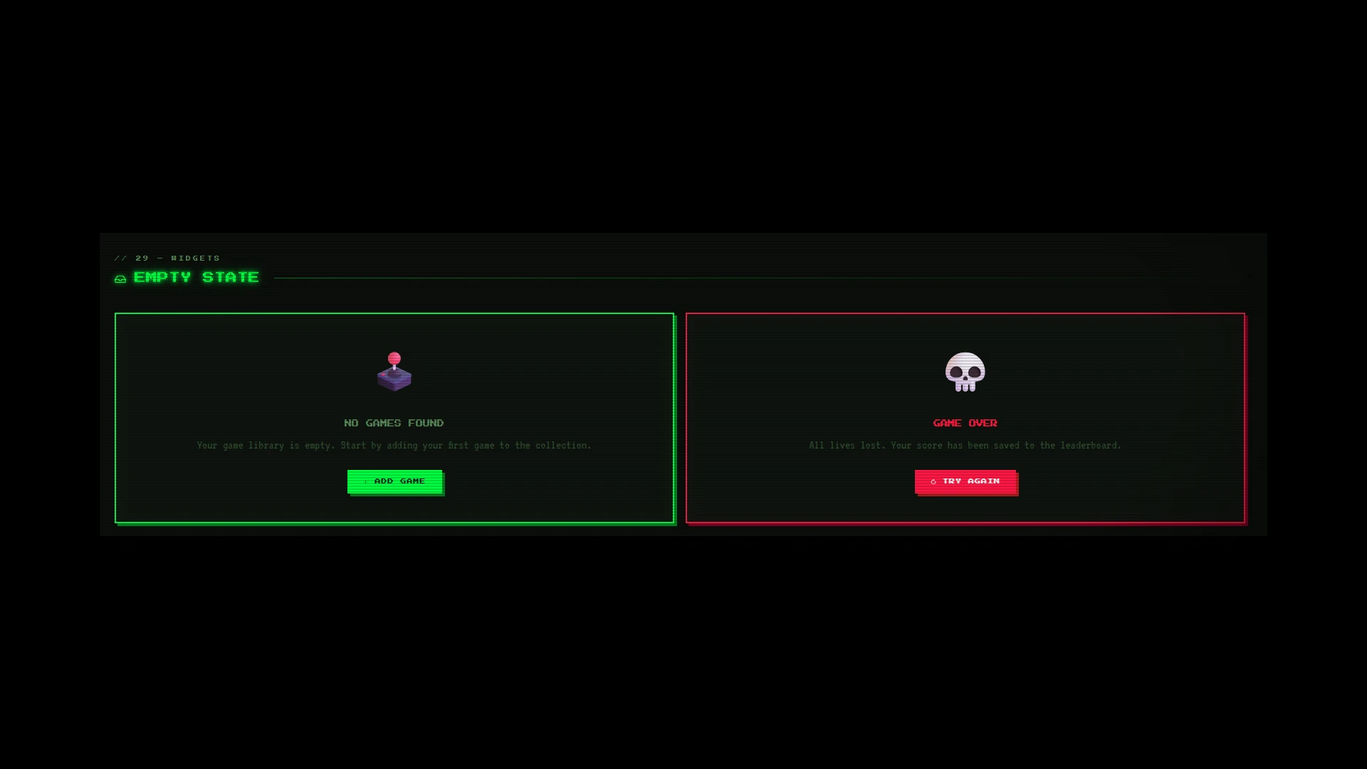 Retro UI Kit - UI Elements & Starter Templates