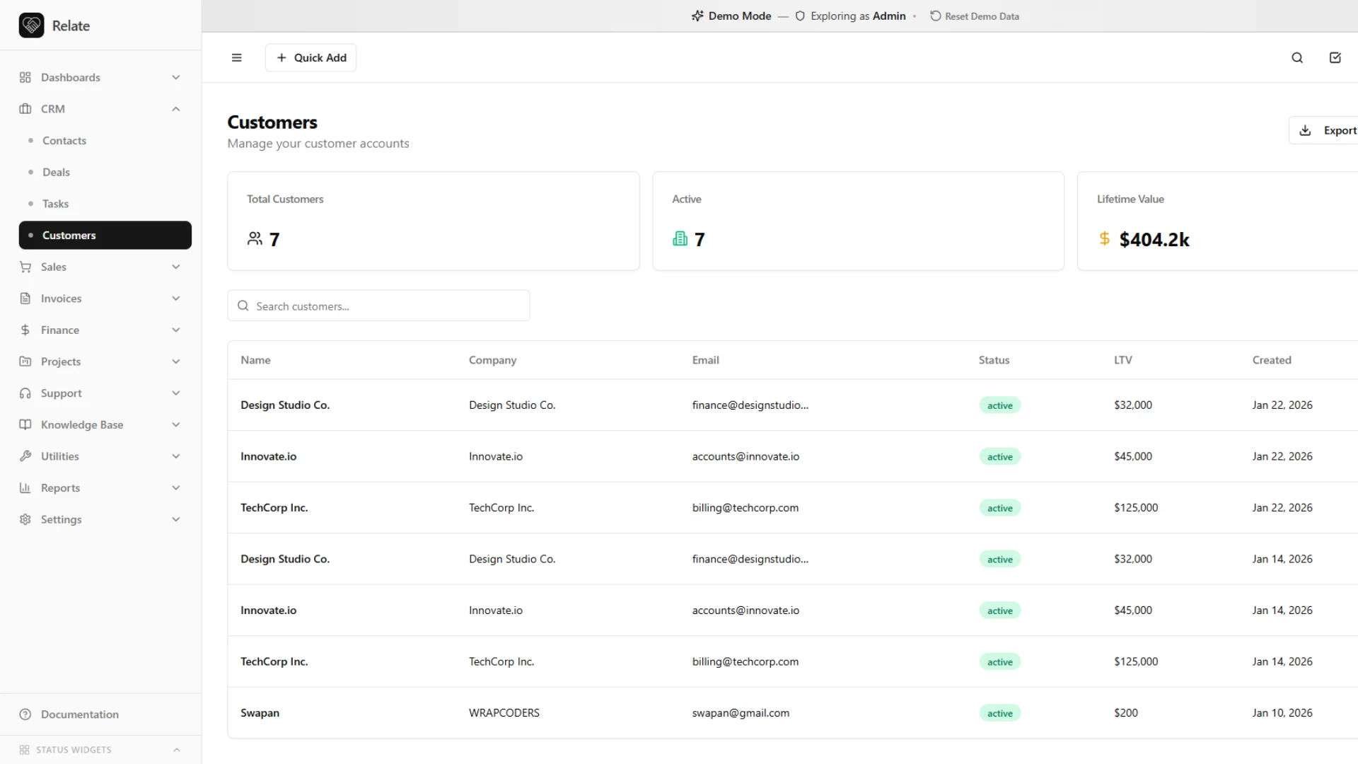 Relate - AI-Powered Complete CRM SaaS Platform