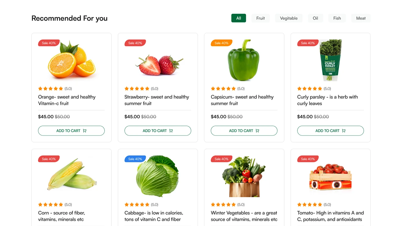 Vegshop - Online Grocery Store & Organic Food eCommerce Website HTML Template