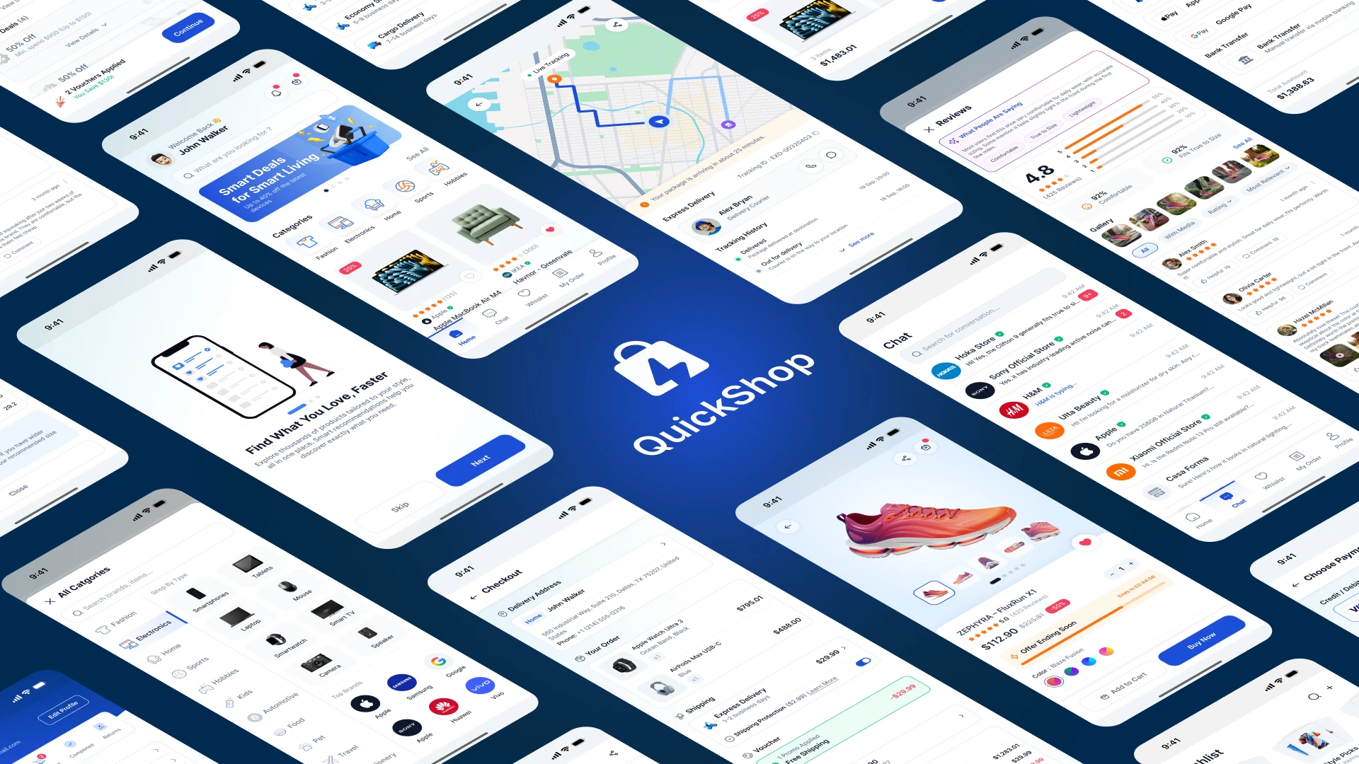 QuickShop - Ecommerce App UI Kit