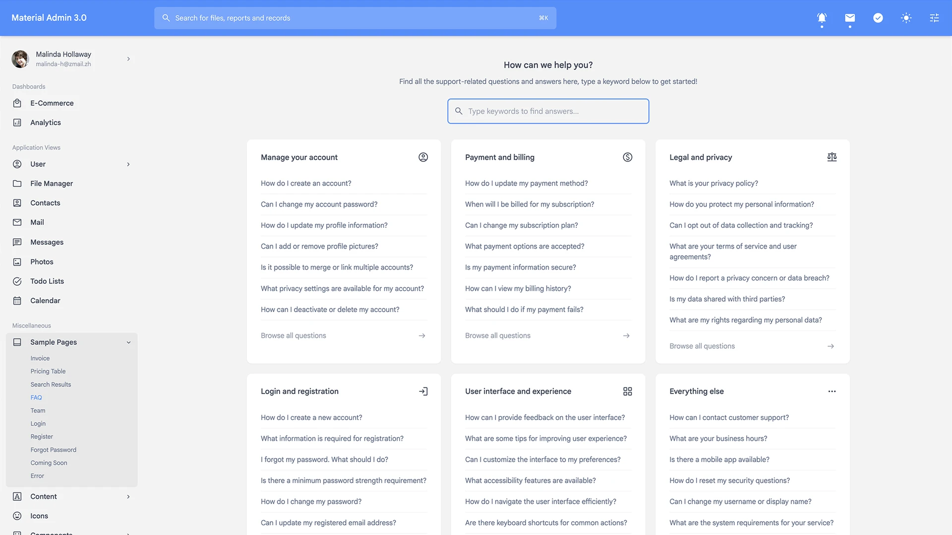 Material Admin - Responsive Admin Template