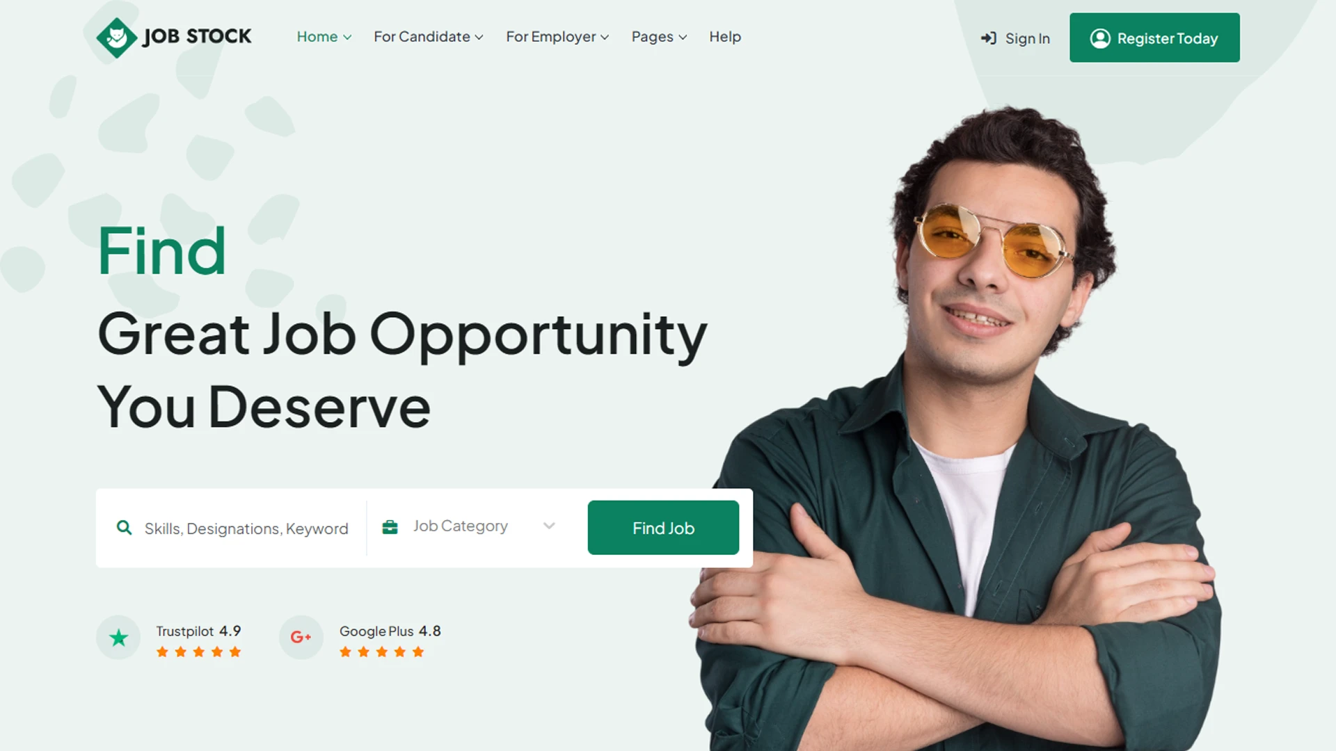 JobStock - CodeIgniter Job Listing, Job Portal Landing & Dashboard Template