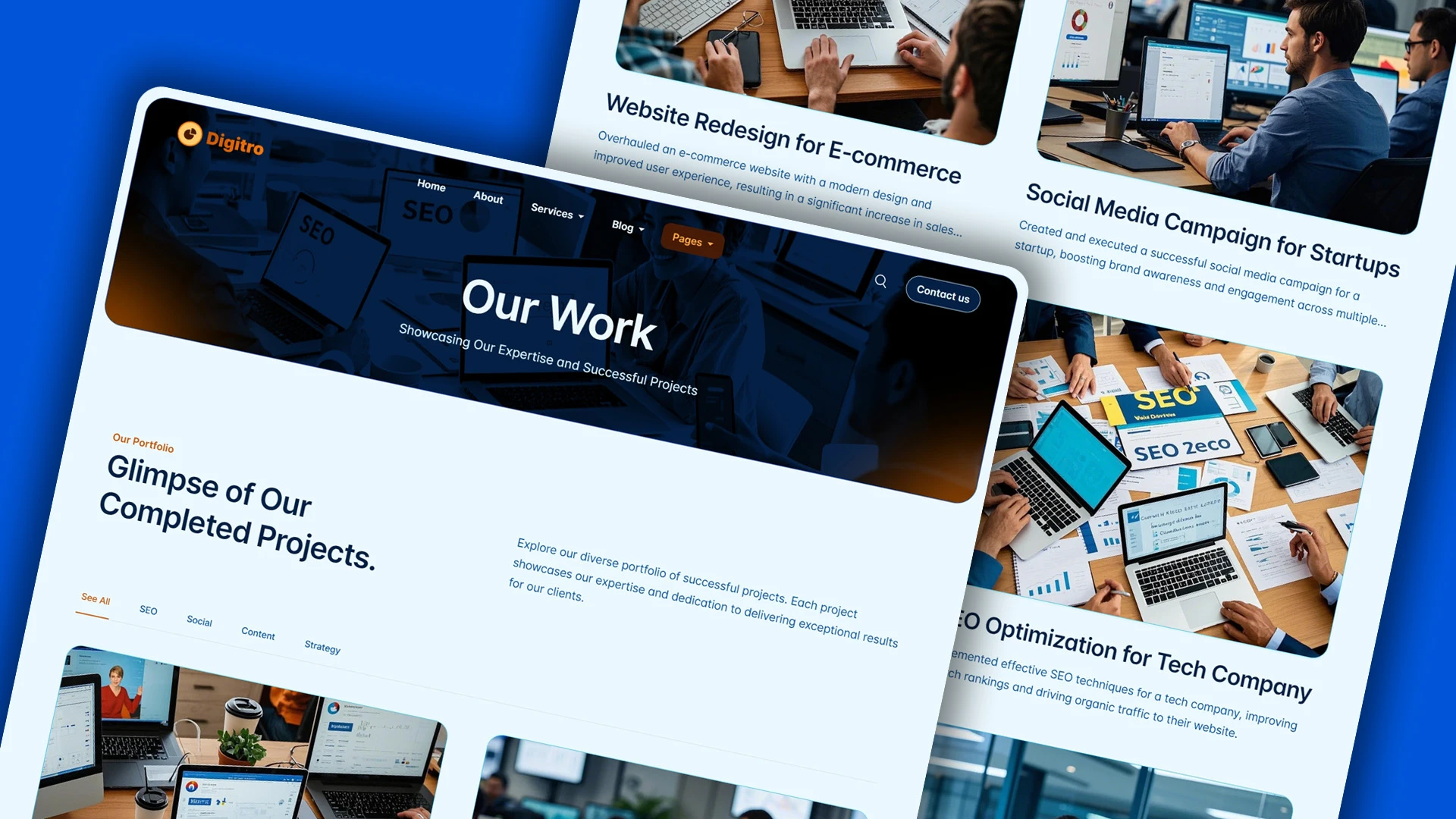 Digitro - Cutting-Edge Digital Marketing Agency HTML Website Template