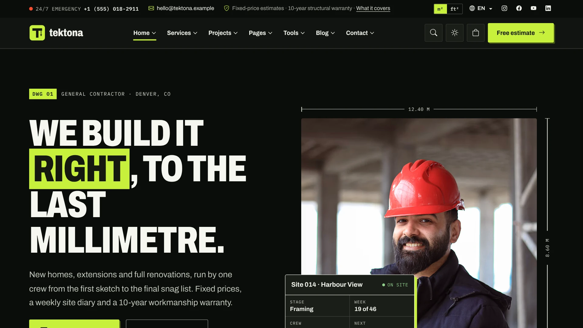 Tektona - Construction & Renovation HTML Template