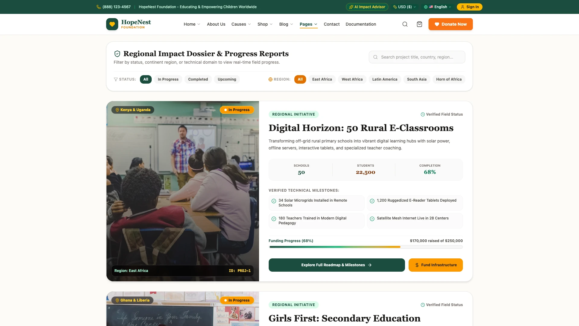 HopeNest - NGO, Charity & Donation Next.js Tailwind Template