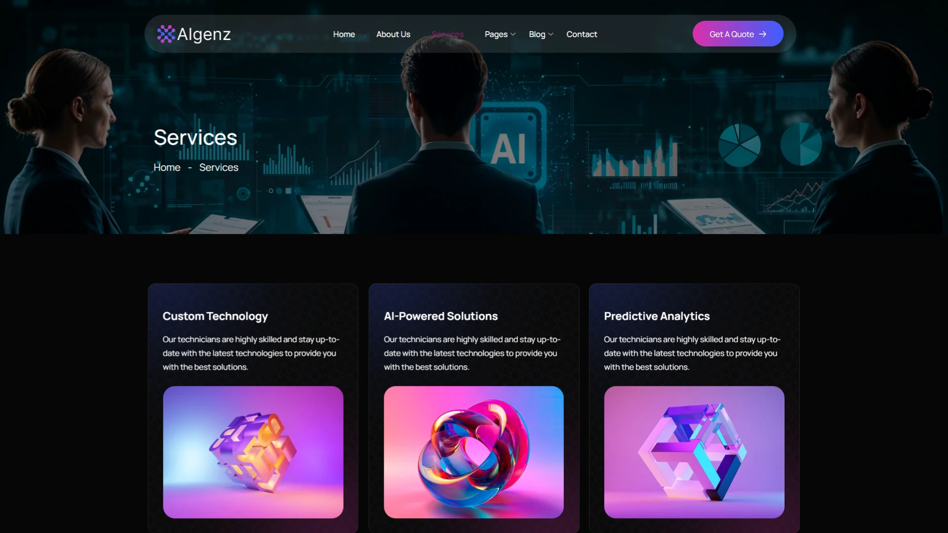 AIgenz - AI Agency WordPress Theme