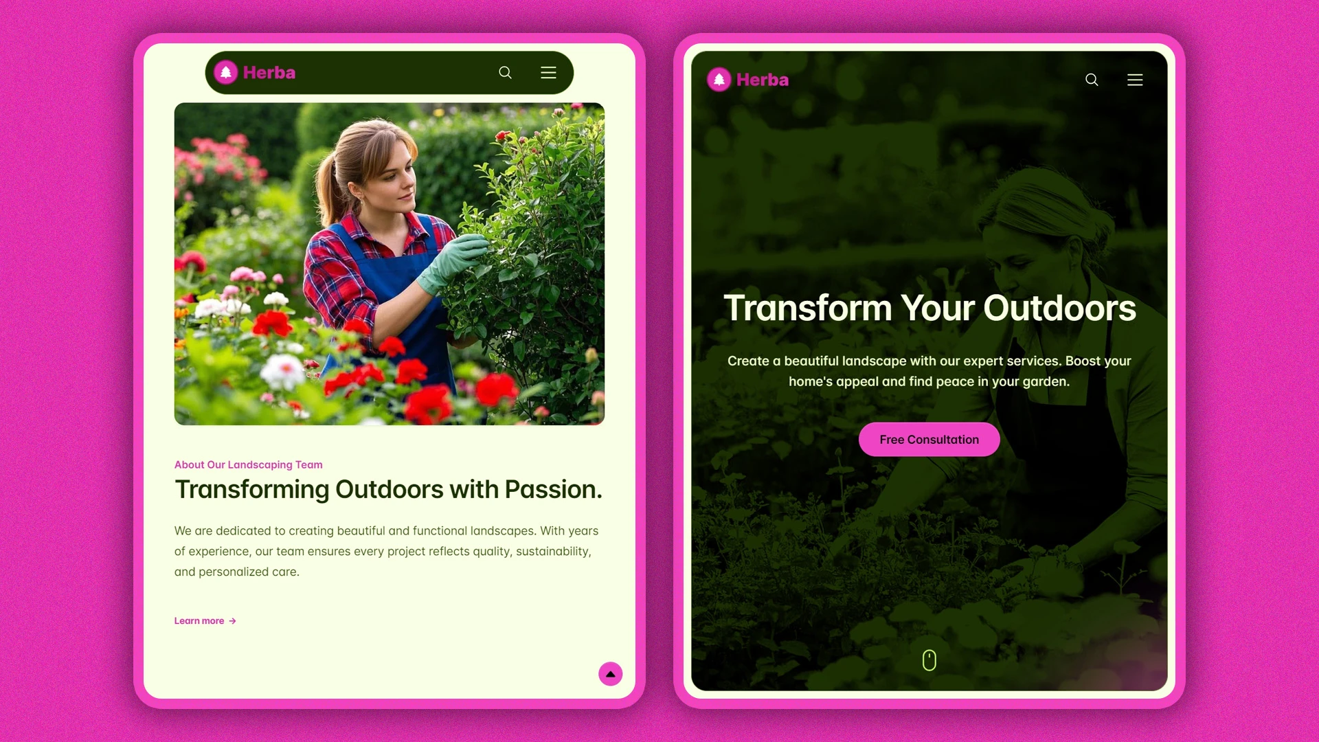 Herba - Innovative Landscaping and Green Spaces HTML Website Template