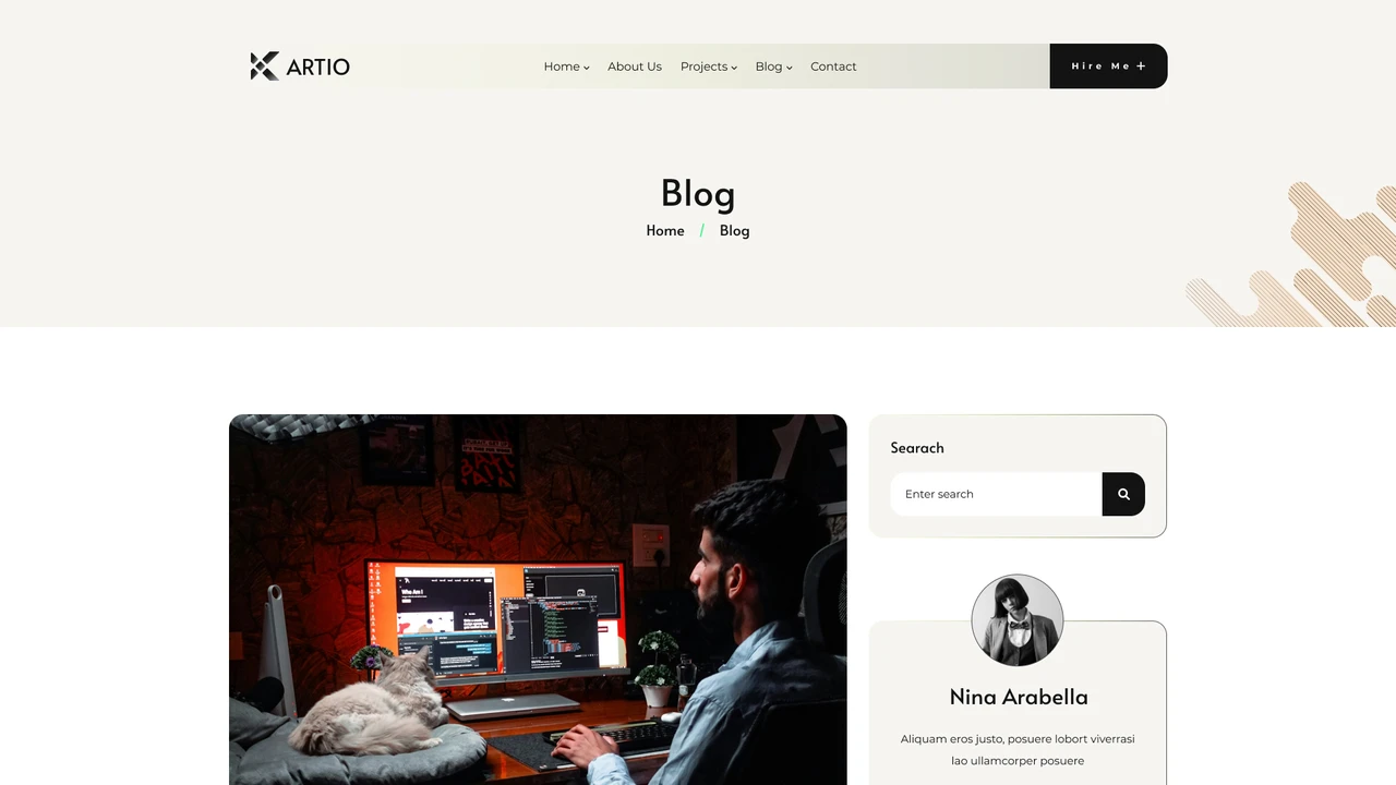 ARTIO - Personal Portfolio Figma Template