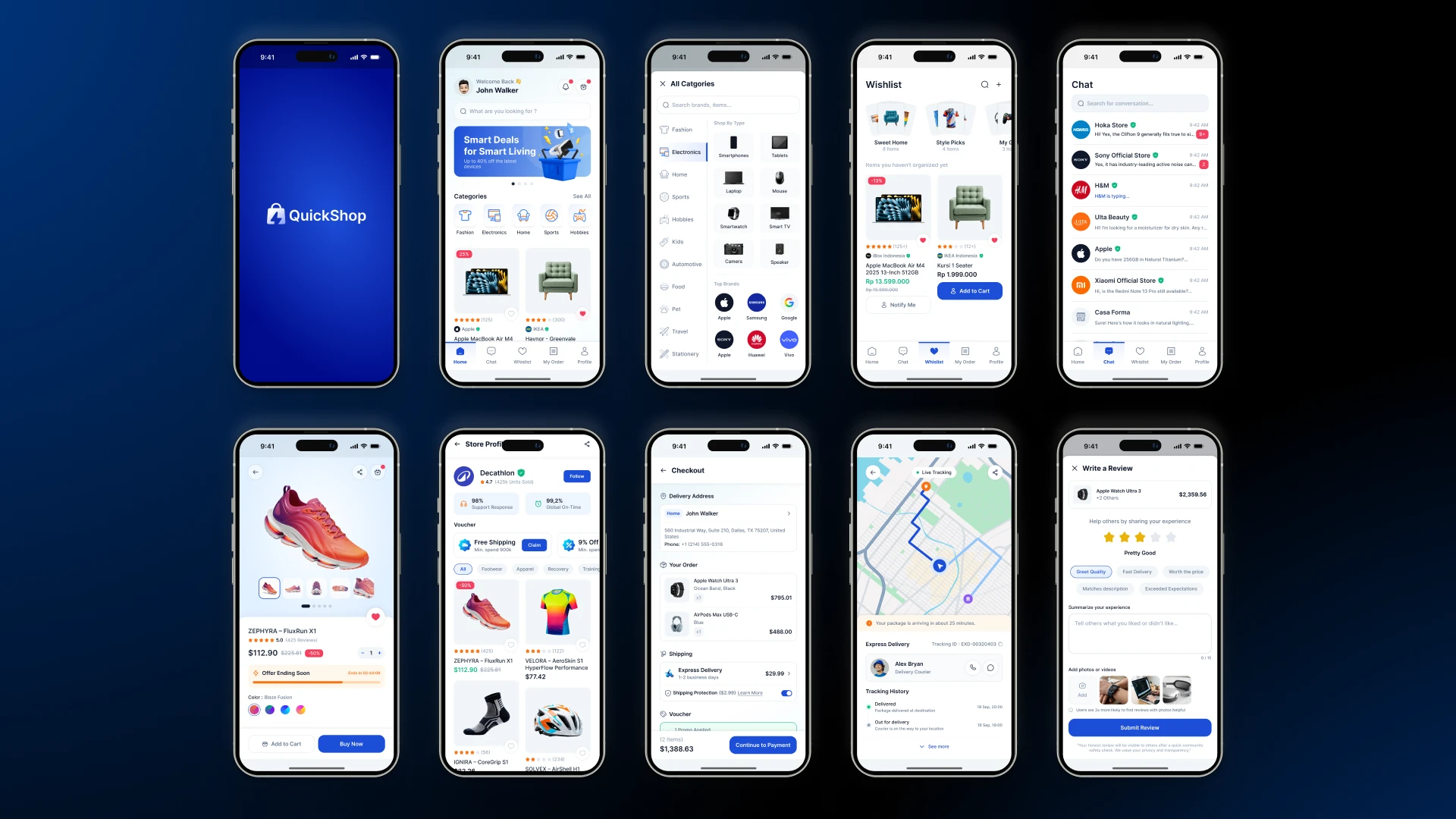 QuickShop - Ecommerce App UI Kit
