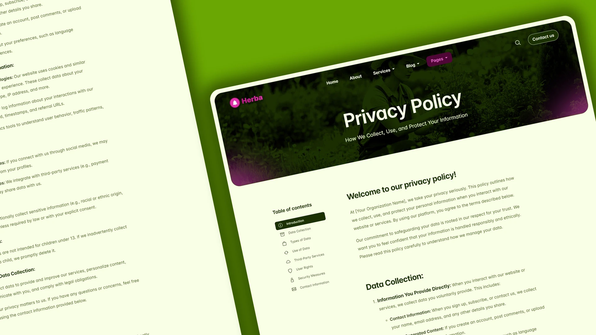 Herba - Innovative Landscaping and Green Spaces HTML Website Template