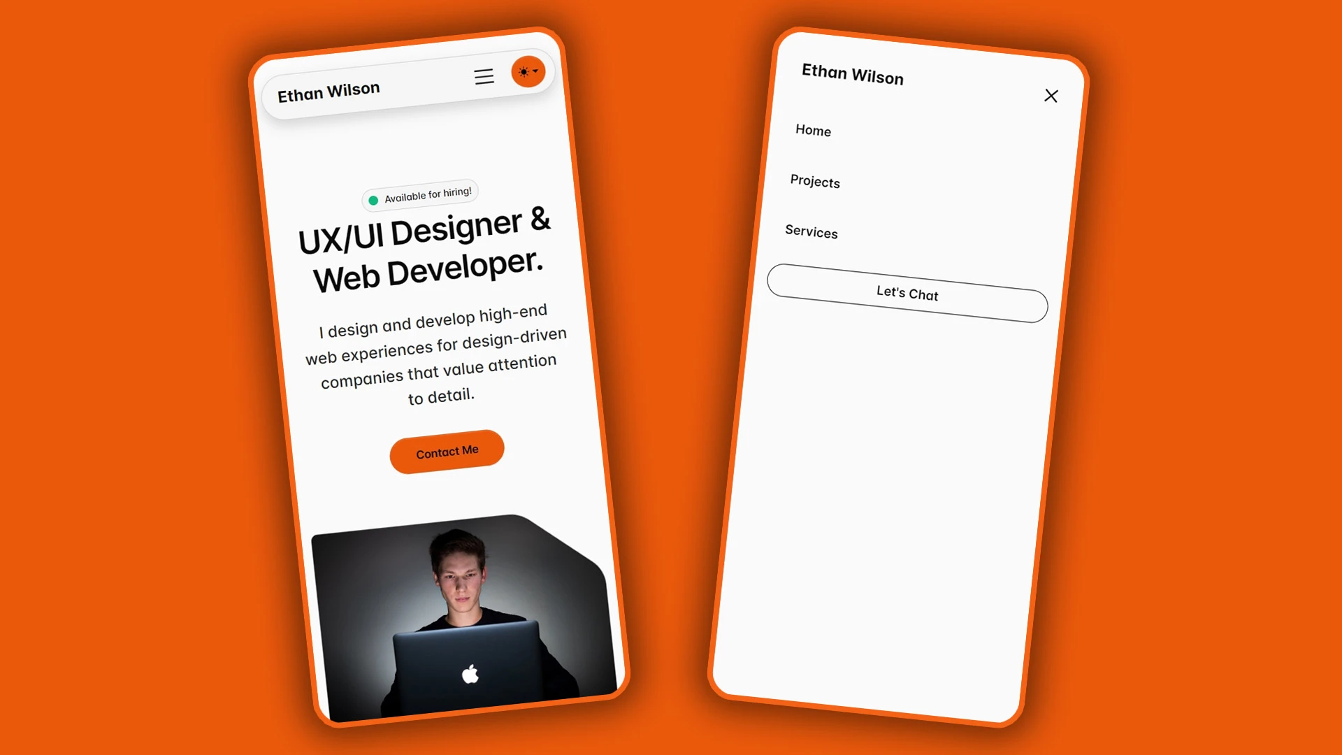 Uxoria - Sleek UX/UI Designer & Web Developer HTML Portfolio Template