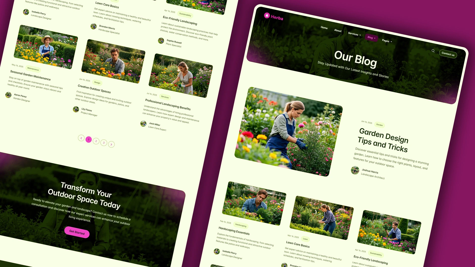 Herba - Innovative Landscaping and Green Spaces HTML Website Template