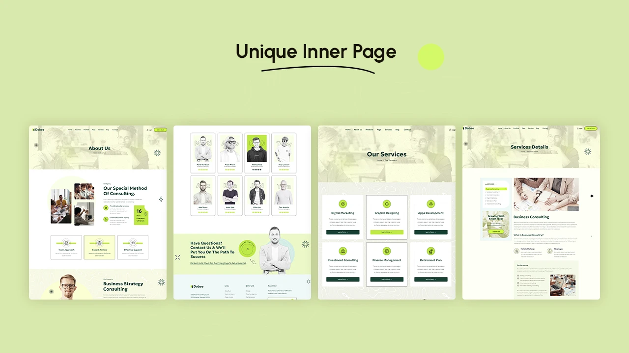 Dobee - Business Consulting Figma Template