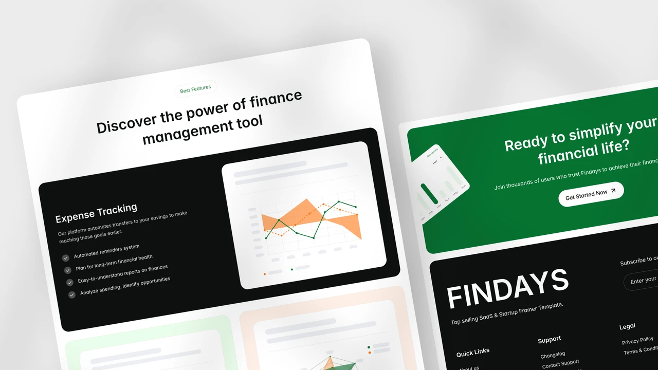 Findays - Multi Layout SaaS Figma Website Template
