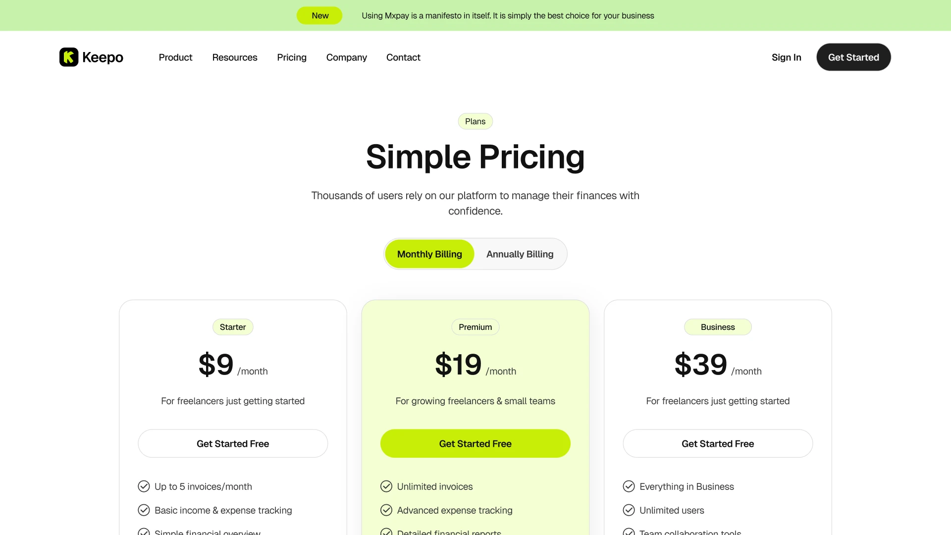 Keepo - Bookkeeping SaaS Framer Template
