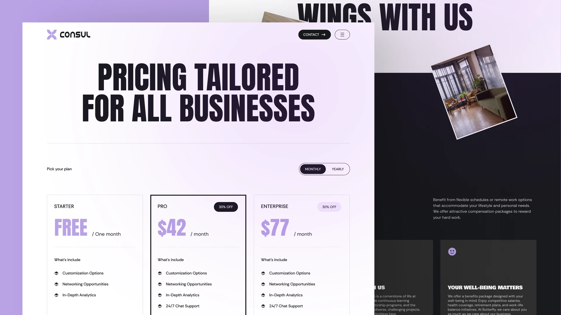 Consul X - Consulting, Consultancy Agency & Business Framer & Figma Template