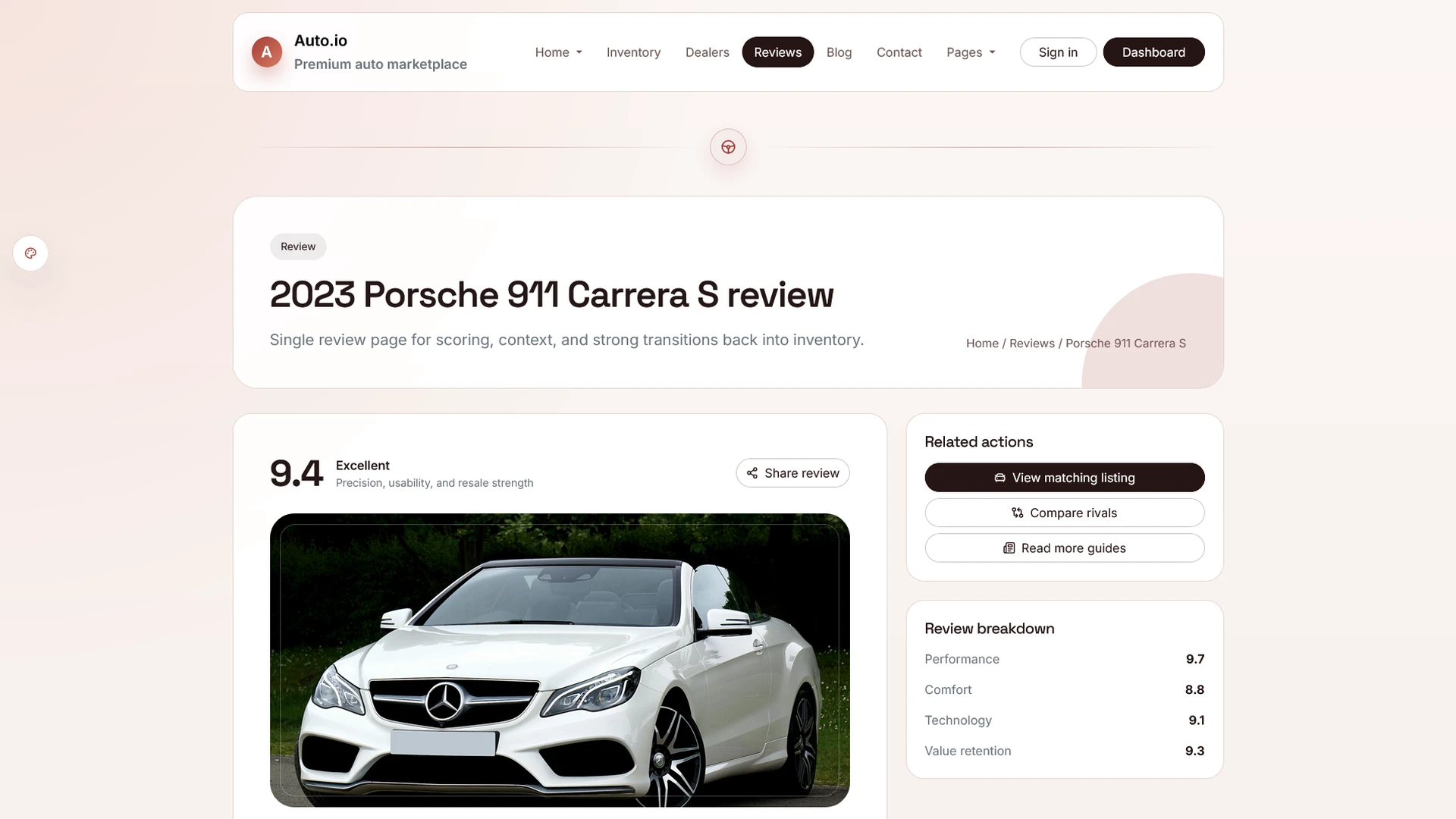 AutoIO - Cars Listings & Directory Template
