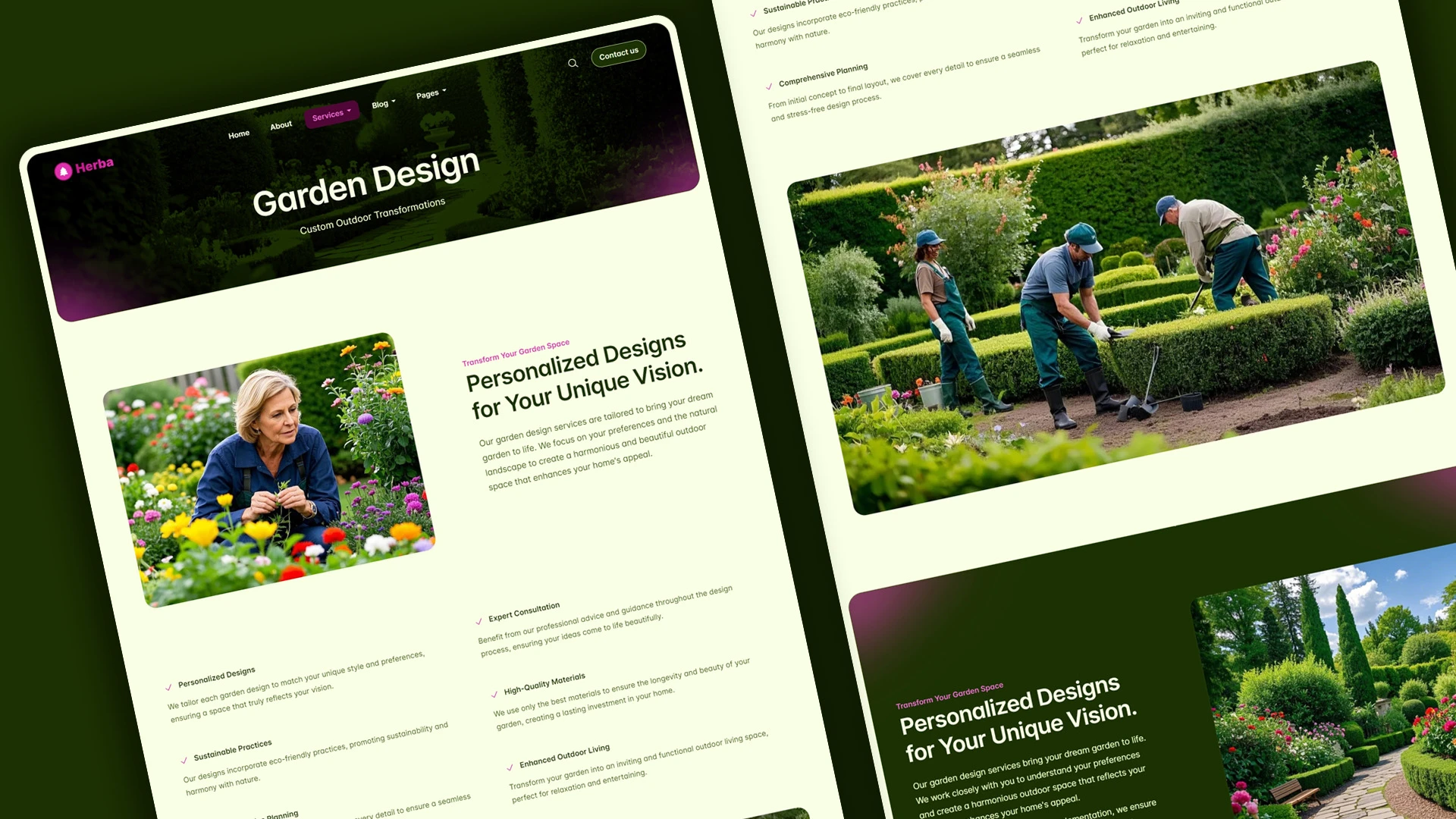 Herba - Innovative Landscaping and Green Spaces HTML Website Template