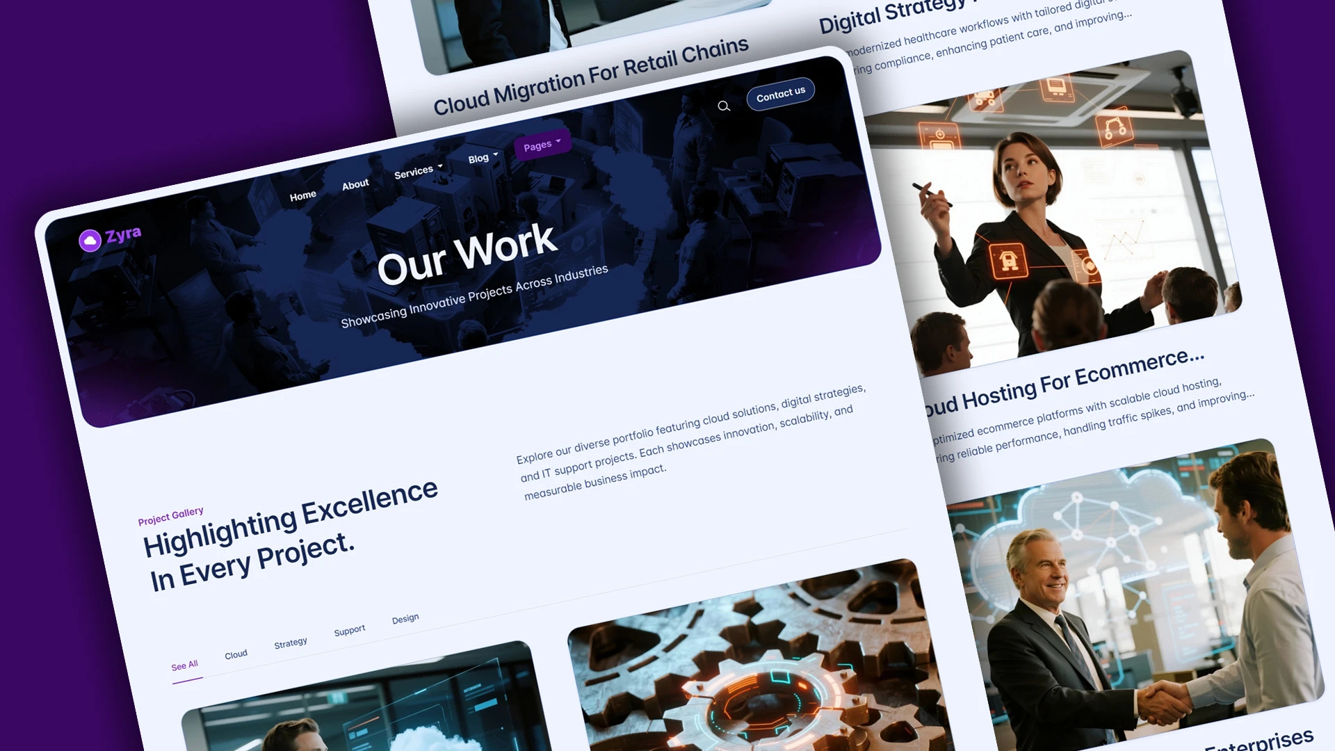 Zyra - Multipurpose IT Solutions & Business Services HTML Website Template