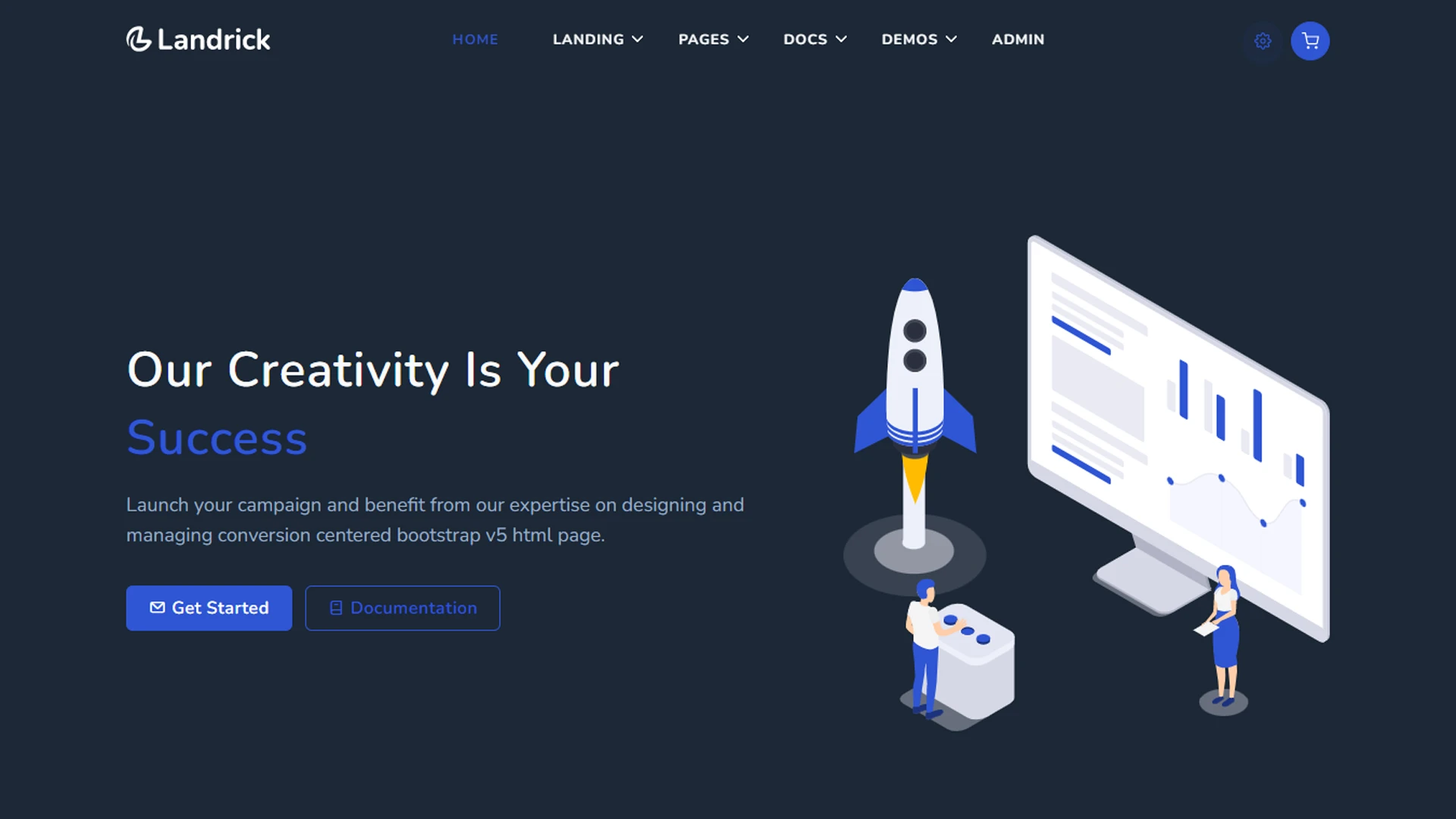 Landrick - App, Saas & Software Landing & Admin Dashboard Bootstrap 5 Template
