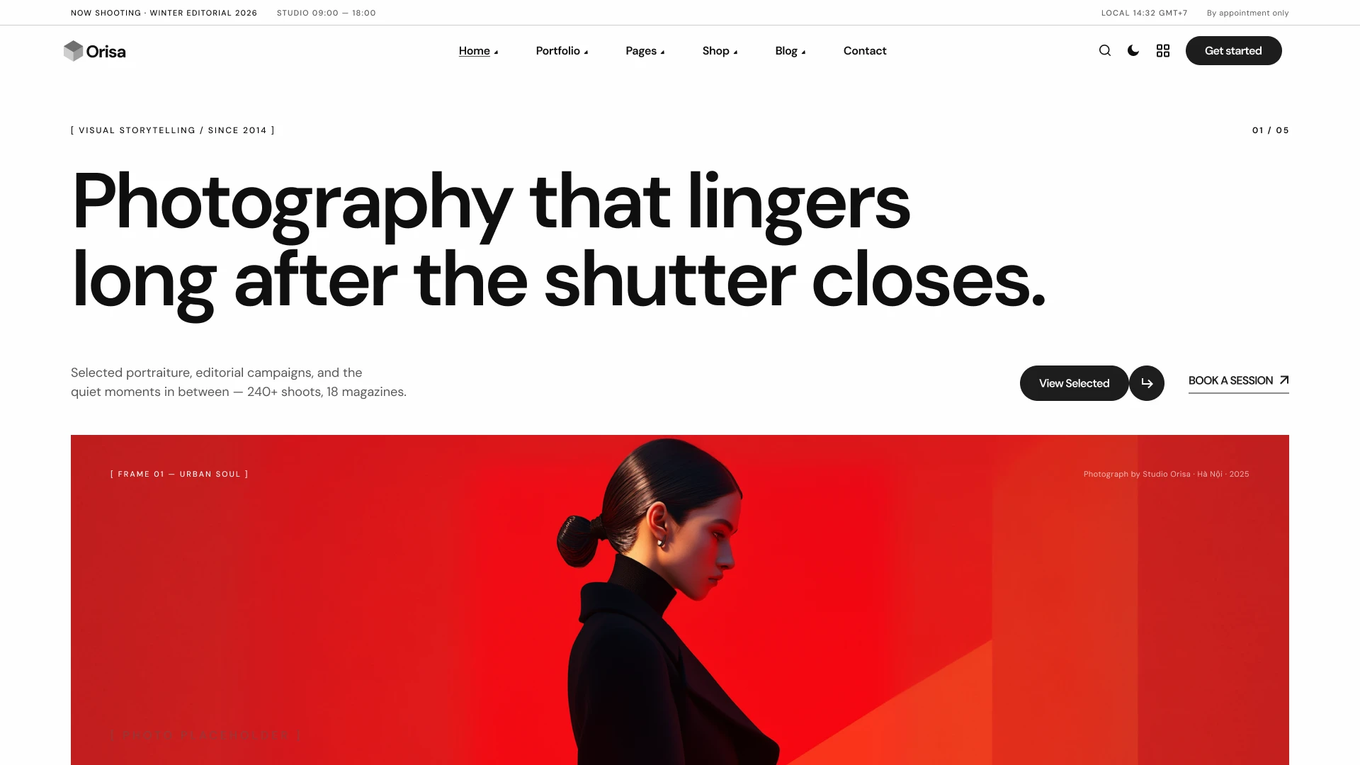 Orisa - Creative Agency & Portfolio Next.js Template
