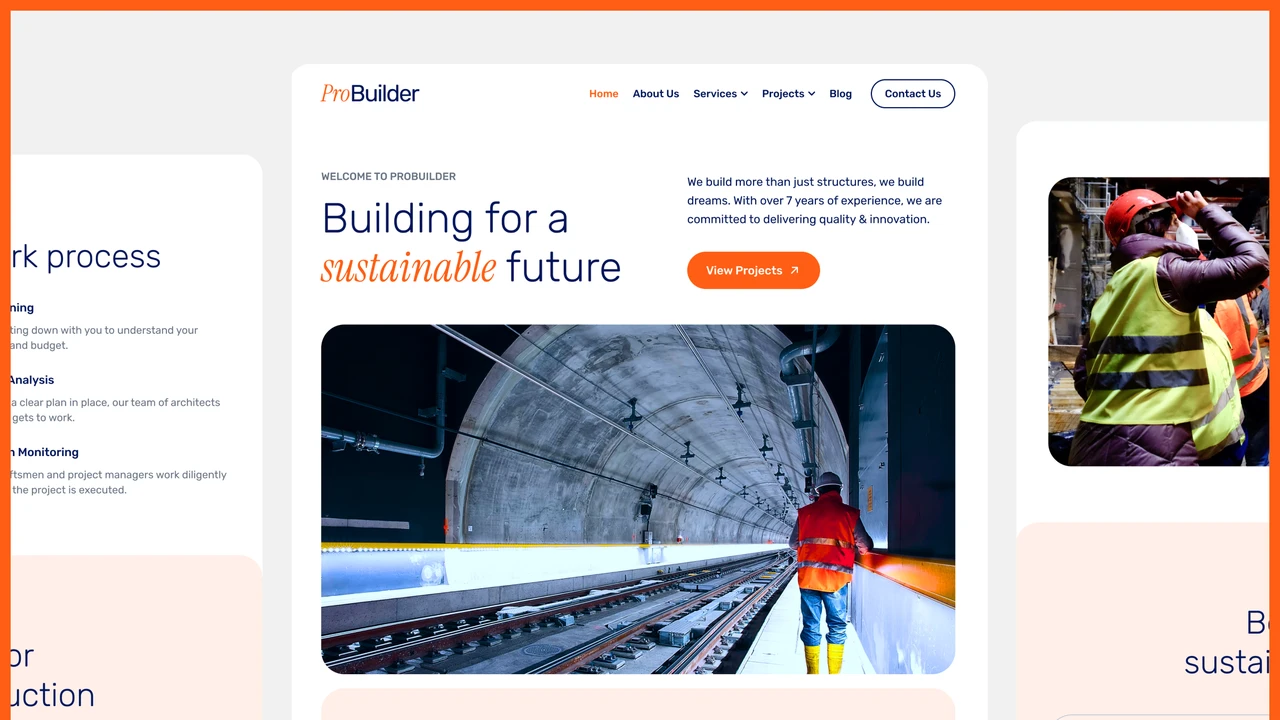 ProBuilder - Construction & Real Estate Multipurpose Figma Template