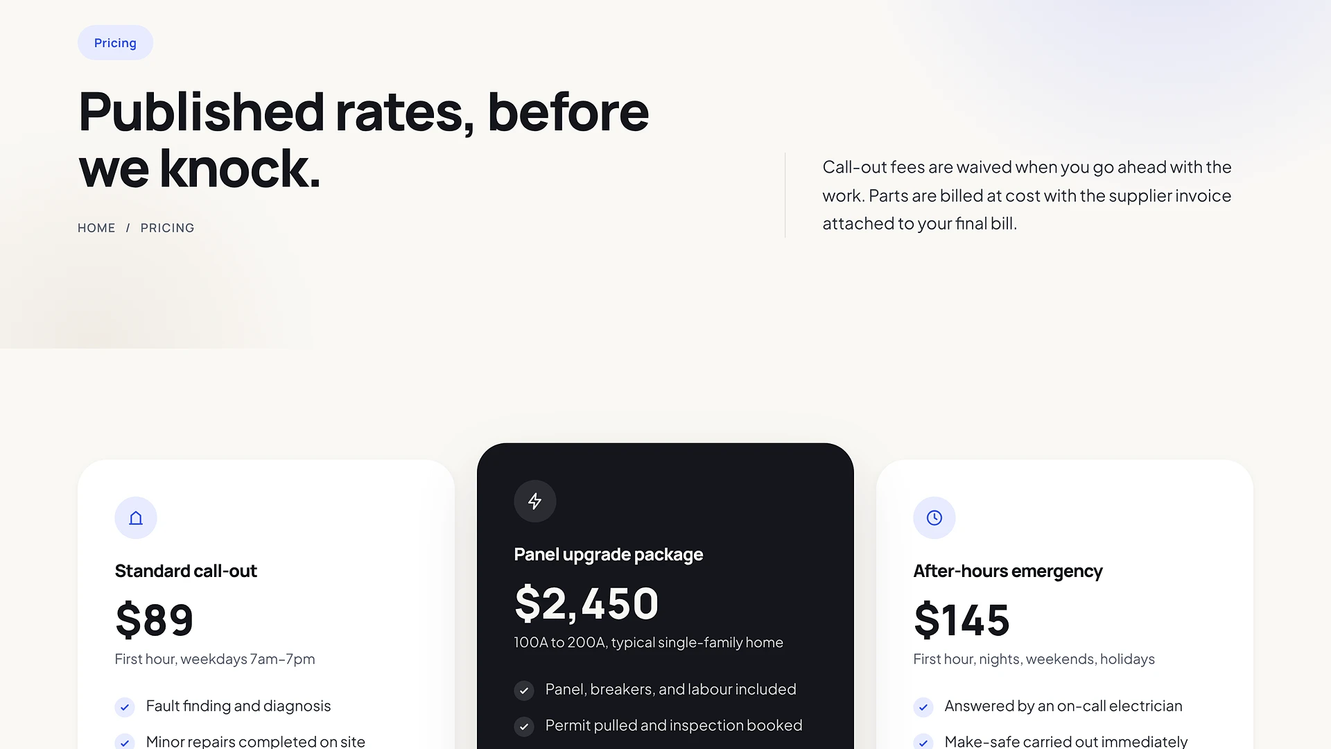 Voltiq - Electrician & Electrical Services HTML Template