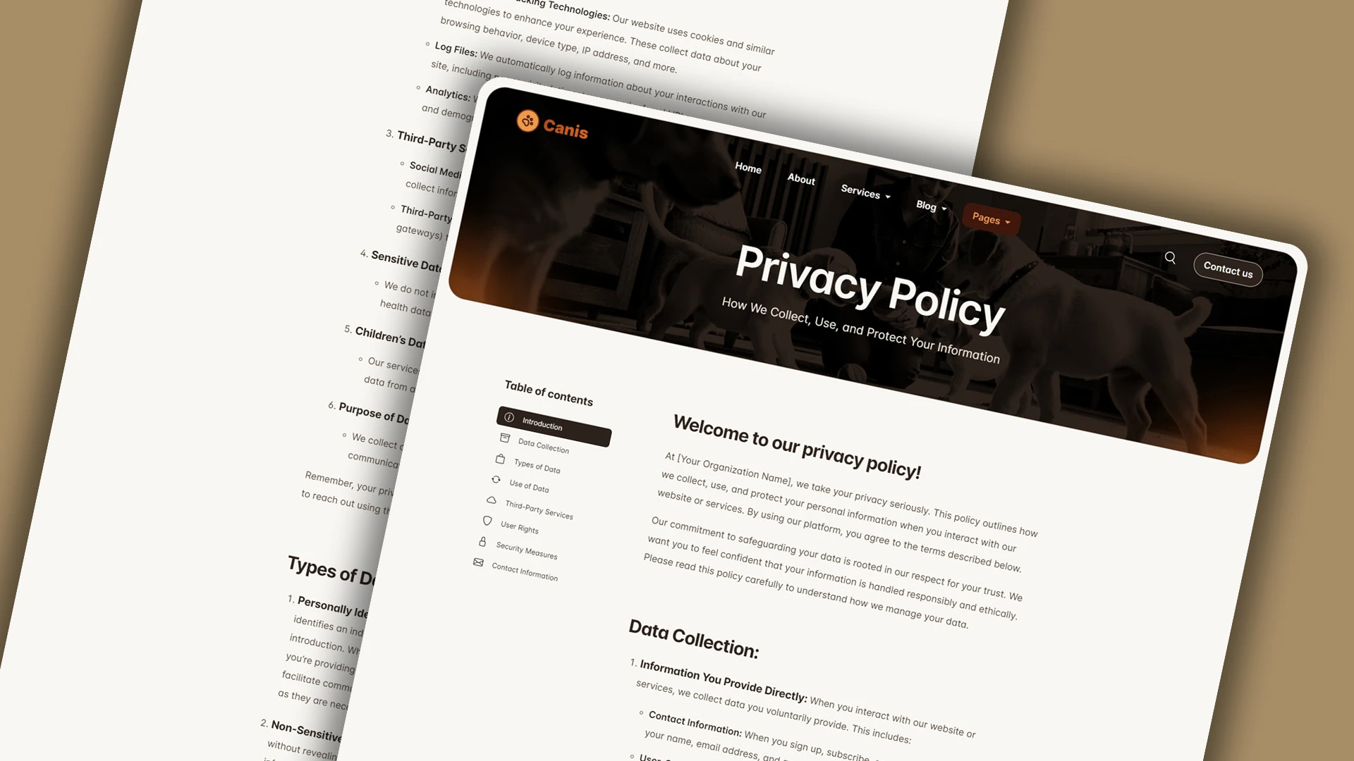 Canis - Professional Dog Training Services HTML Website Template