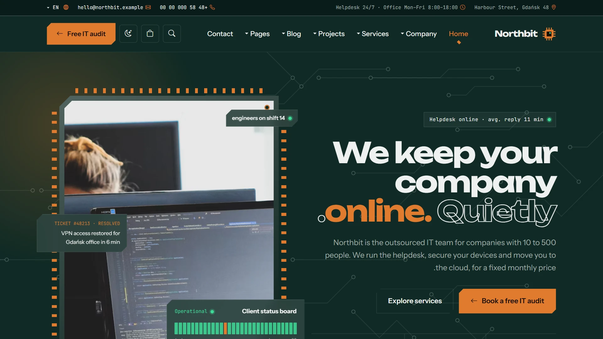 Northbit - IT Services & Solutions HTML Template