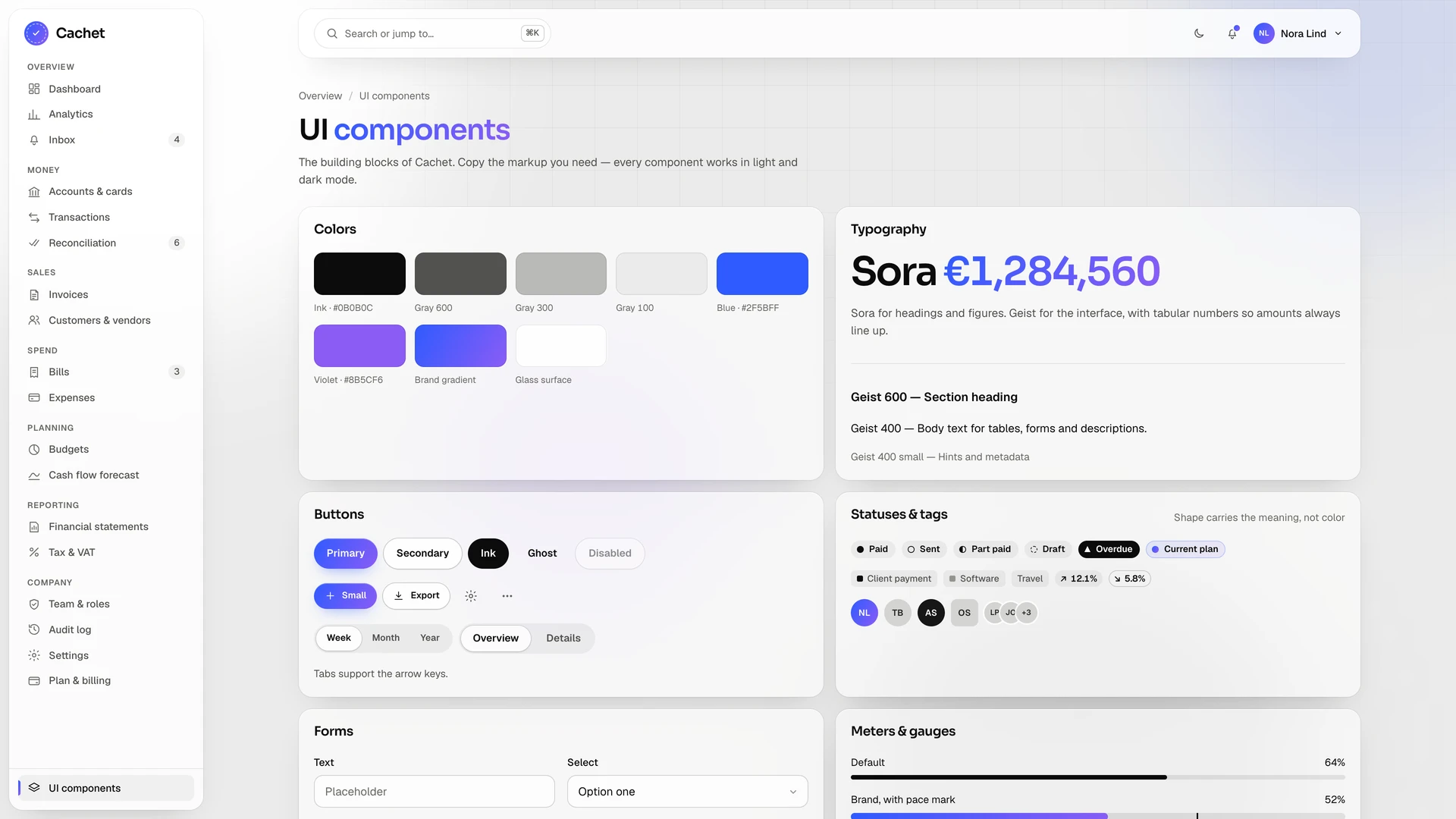 Cachet - Finance & Accounting Admin Dashboard Template