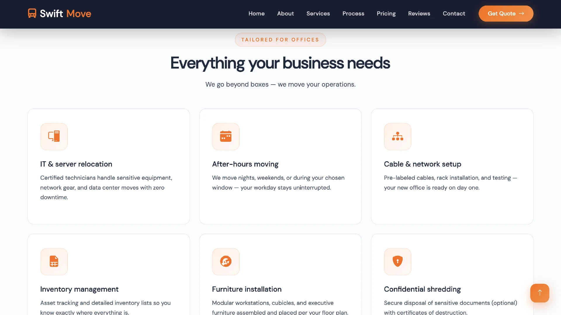 SwiftMove - Moving and Logistics Company HTML Template