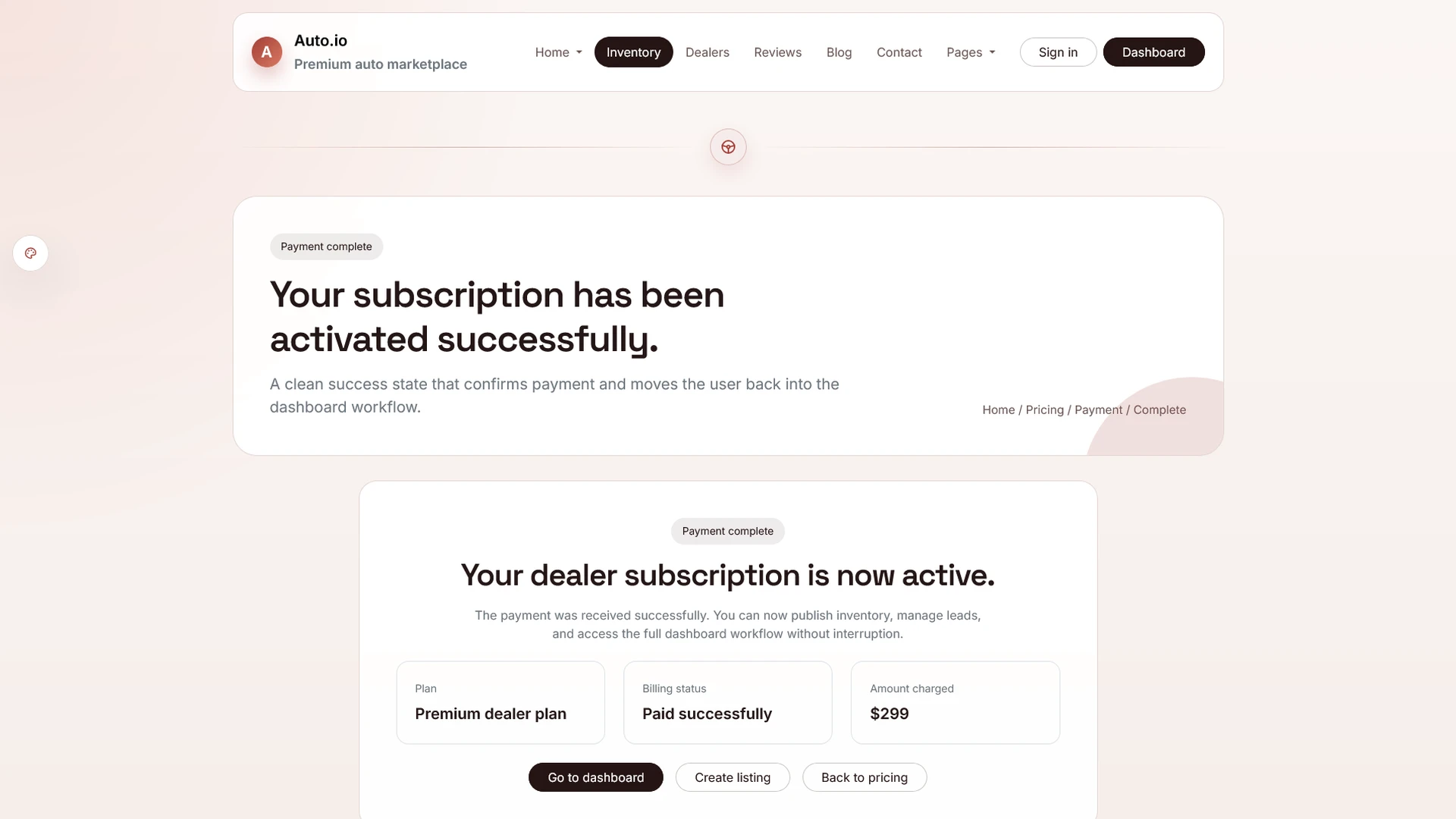 AutoIO - Cars Listings & Directory Template