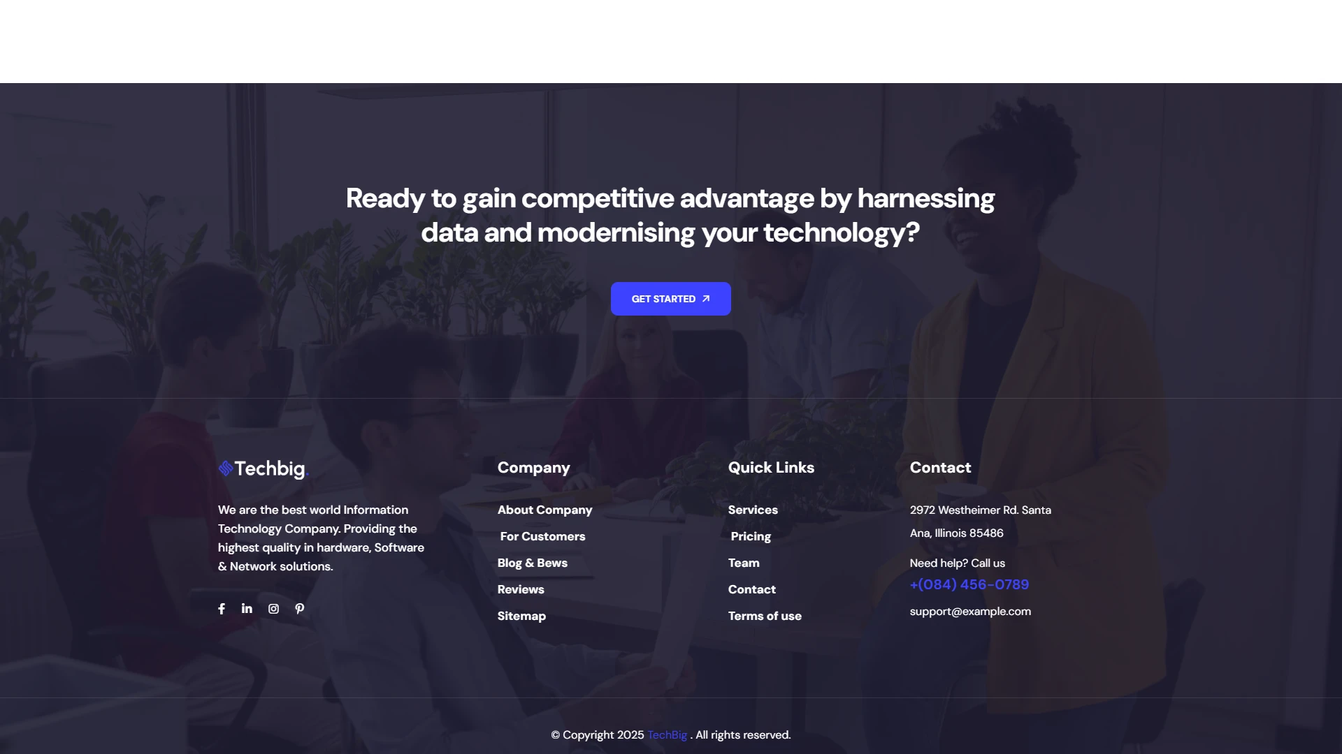 Techbig - IT Solution & Business Consulting HTML Template