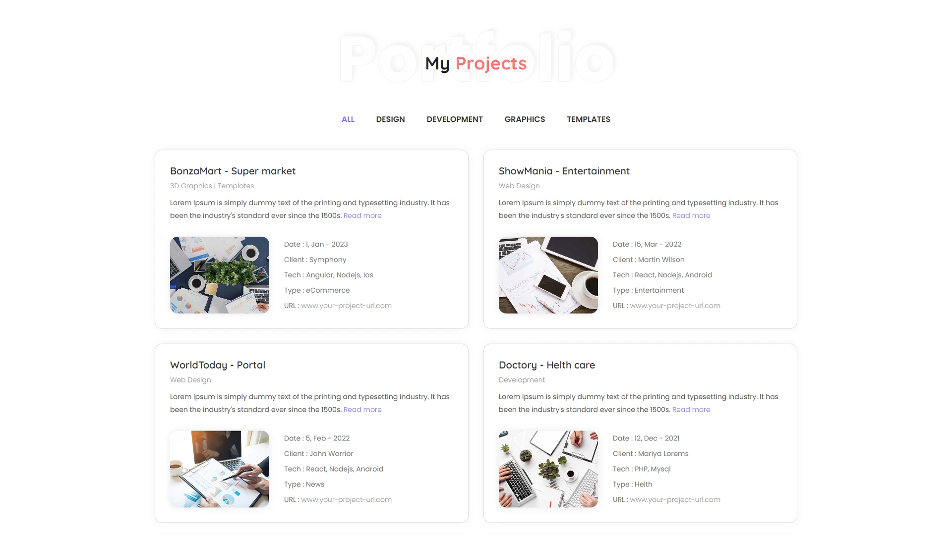 Brog - Personal Portfolio Bootstrap + React Template