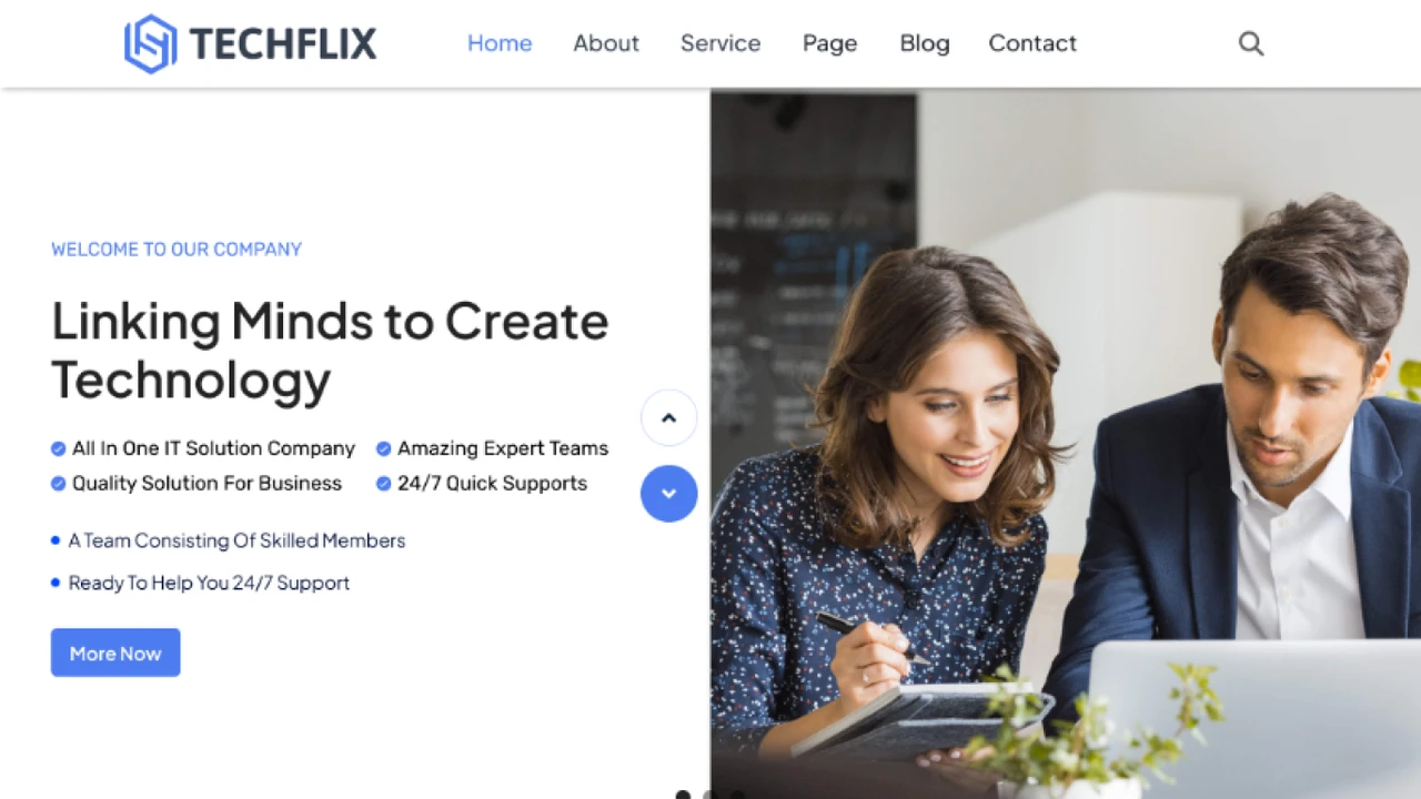 TechFlix - Figma Template for Businesses and Startups UI Kit