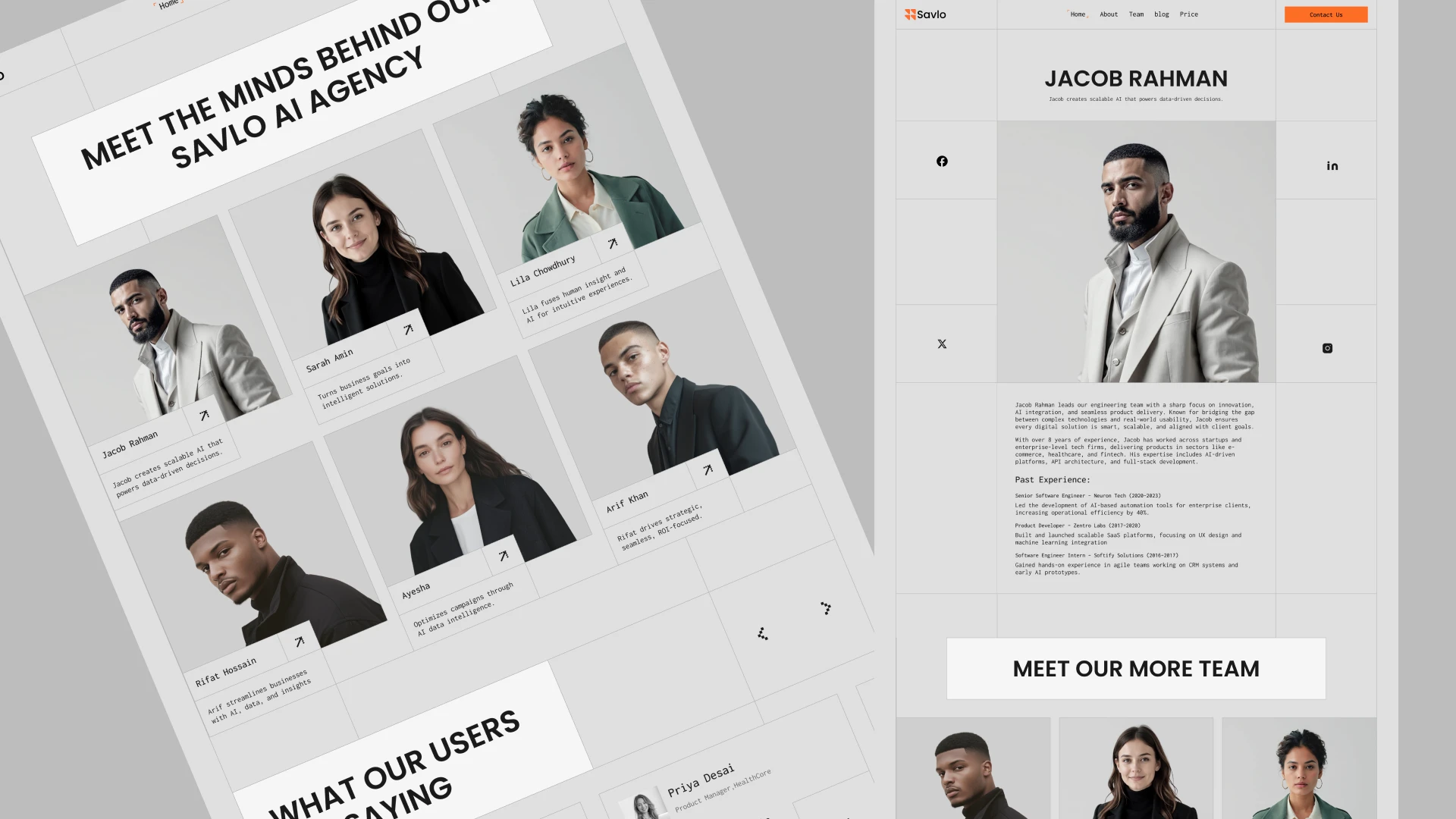 Savlo - Modern Portfolio Framer Template